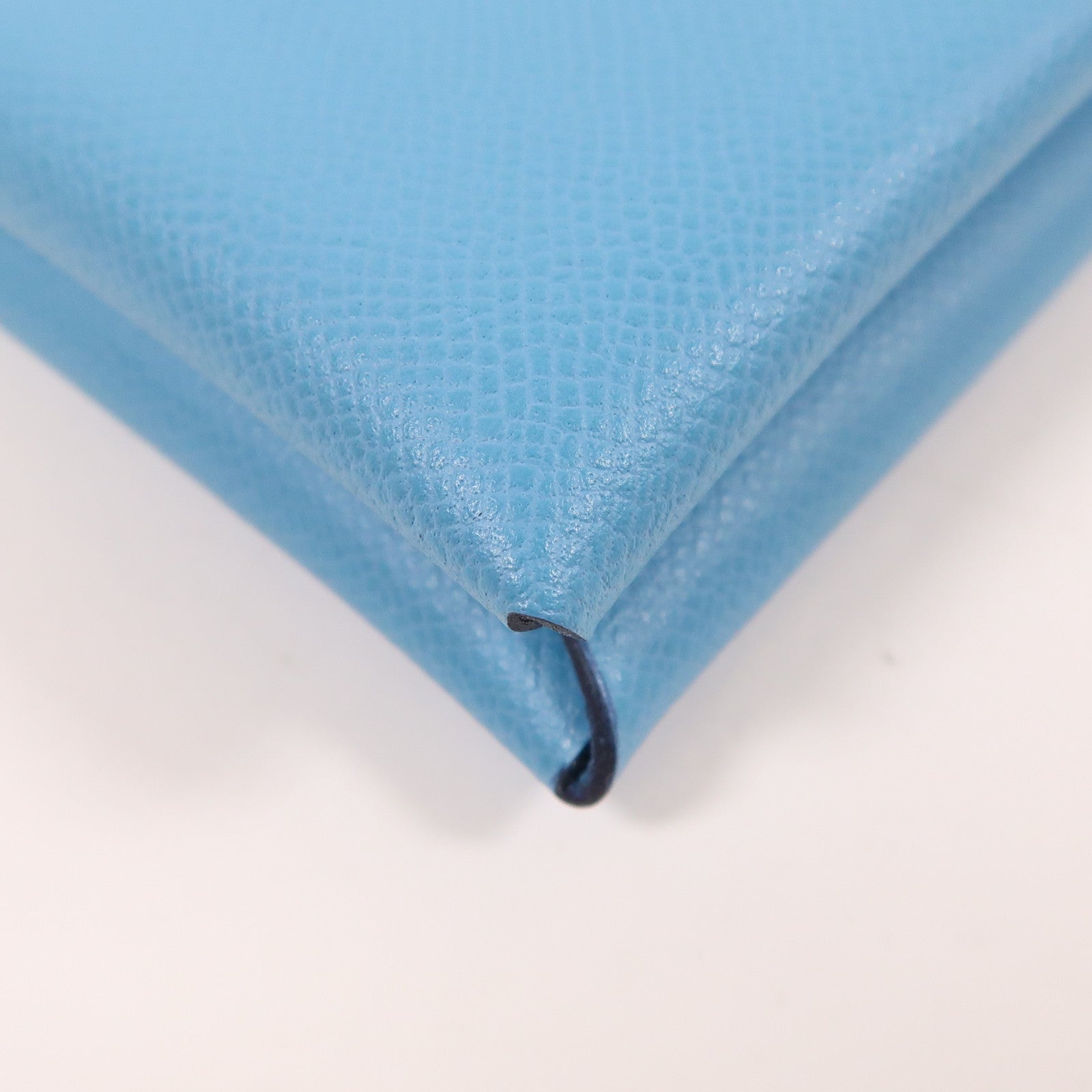 HERMES Epsom皮革Calvi Card Holder銀扣卡片套