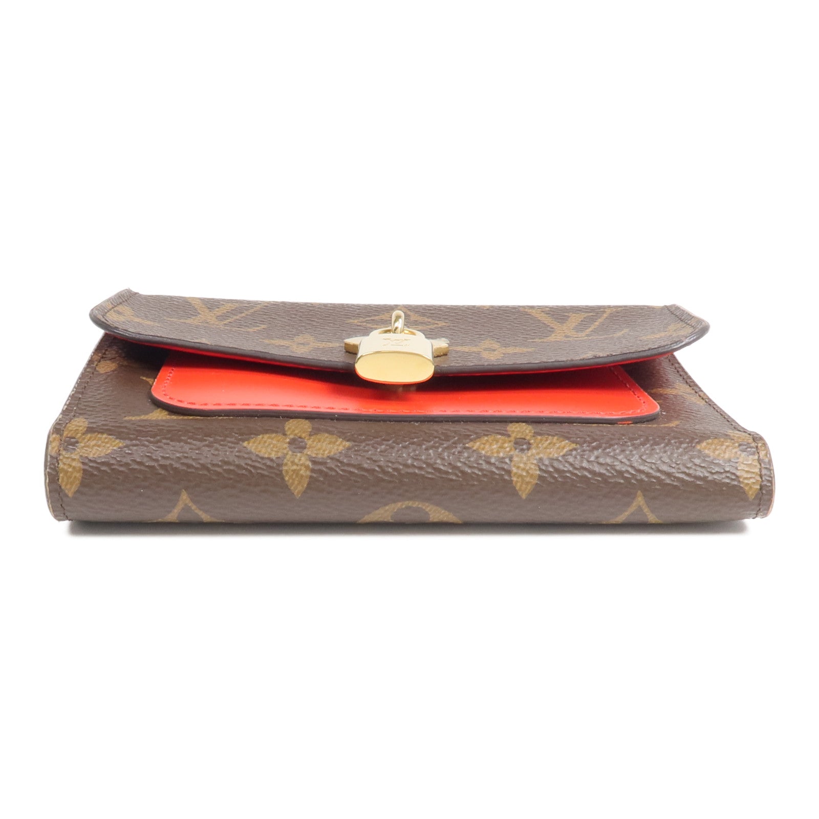 LOUIS VUITTON Monogram Flower Lock金扣錢包