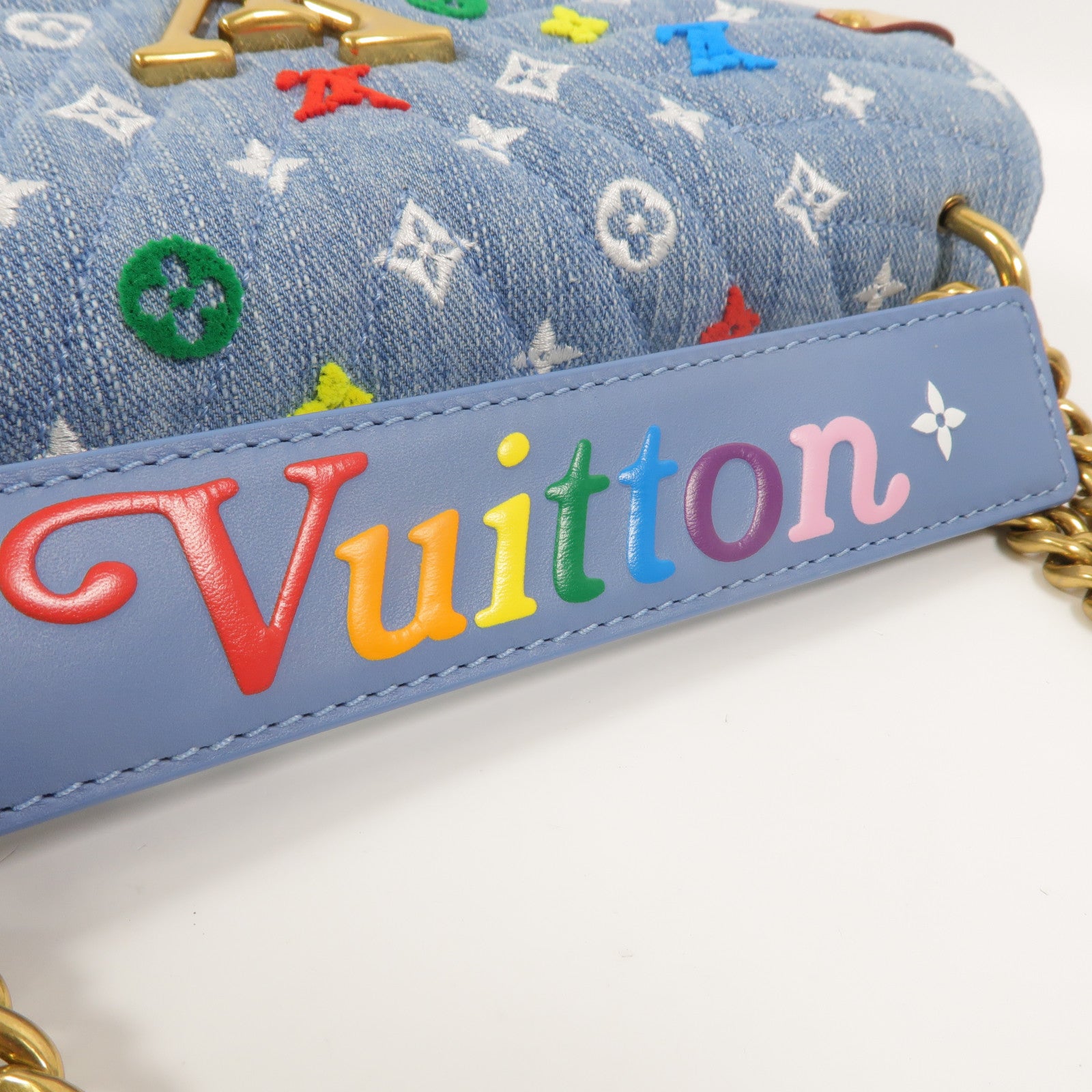 LOUIS VUITTON Monogram Denim New Wave手挽肩背兩用袋