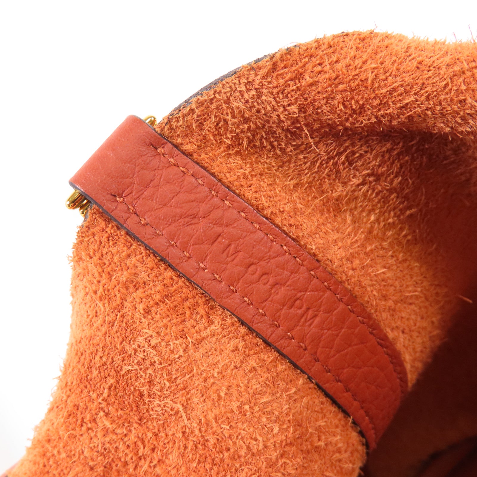 HERMES Clemence皮革Picotin PM金扣手挽袋Cuirre