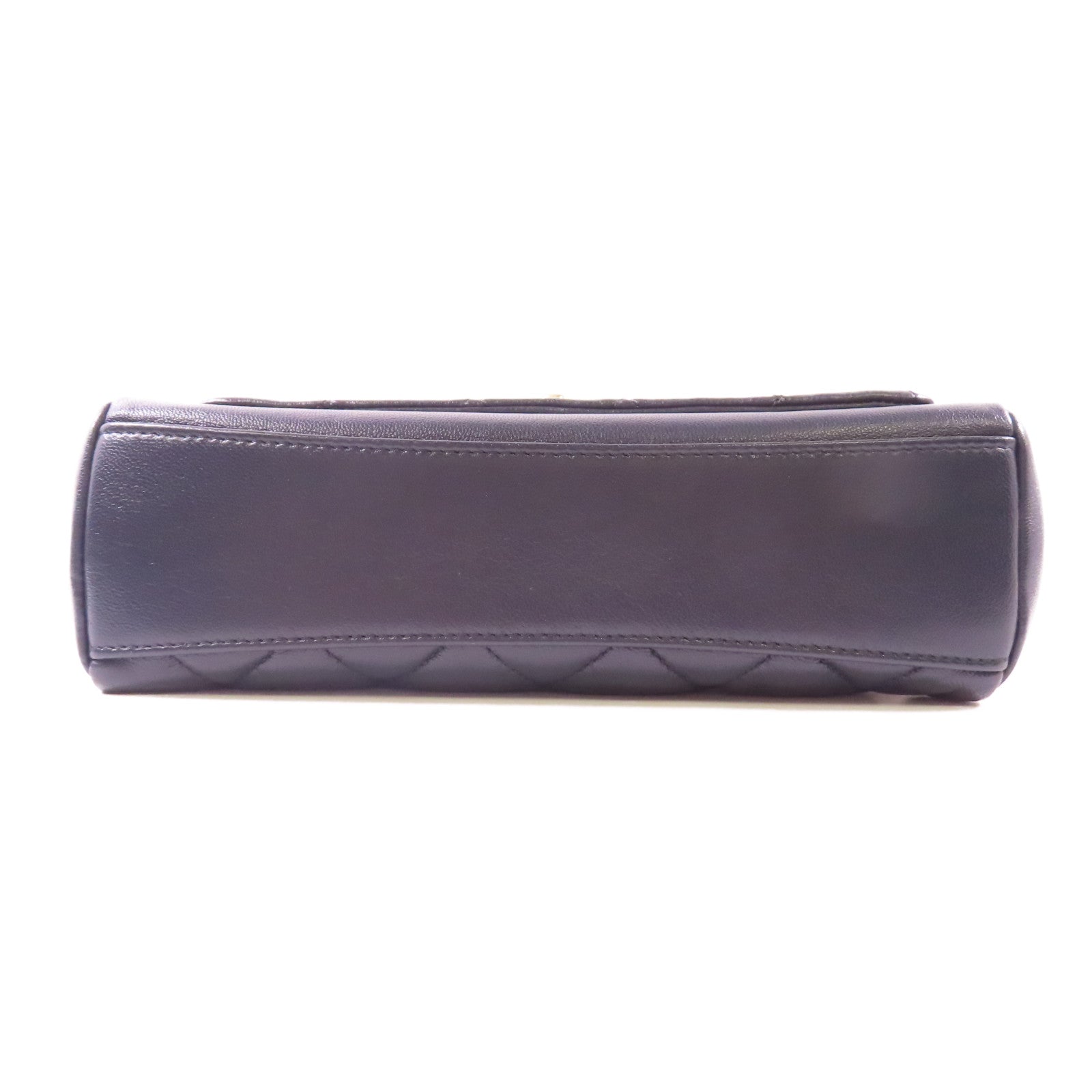 CHANEL CC GHW Shoulder Bag 2 Way Shoulder Hand Bag Leather Navy