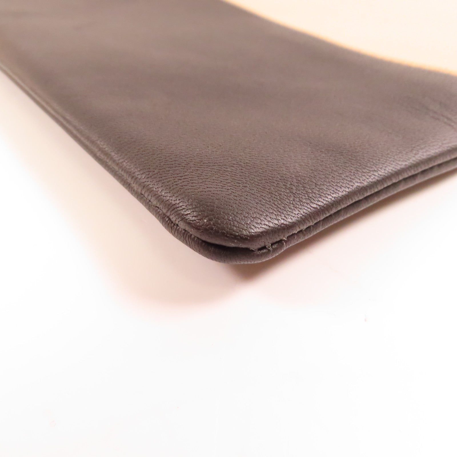 CELINE 【激減優惠】牛皮皮革Bi-Color Pouch手拿包