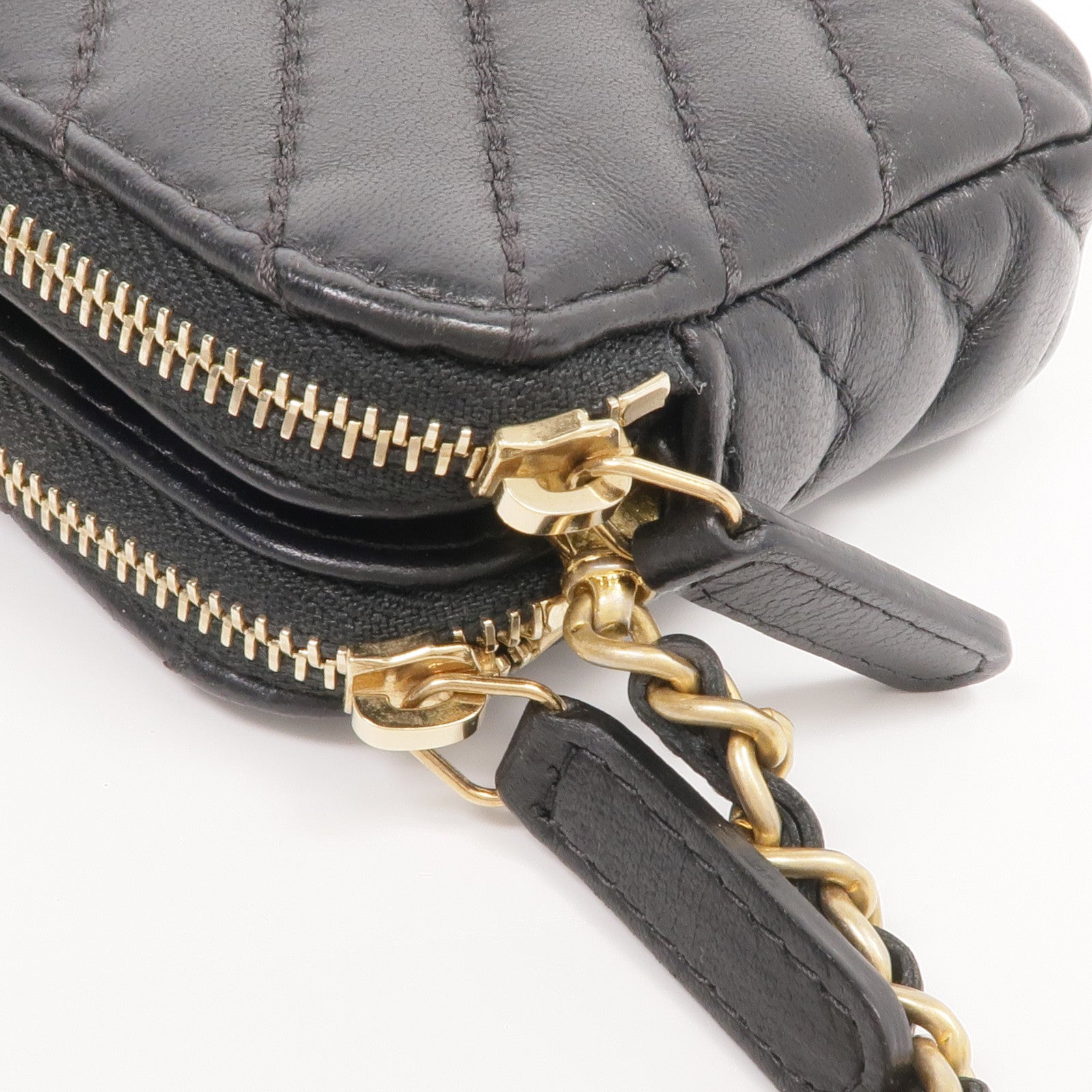 CHANEL 羊皮皮革WOC Wallet On Chain金扣鏈帶肩背袋
