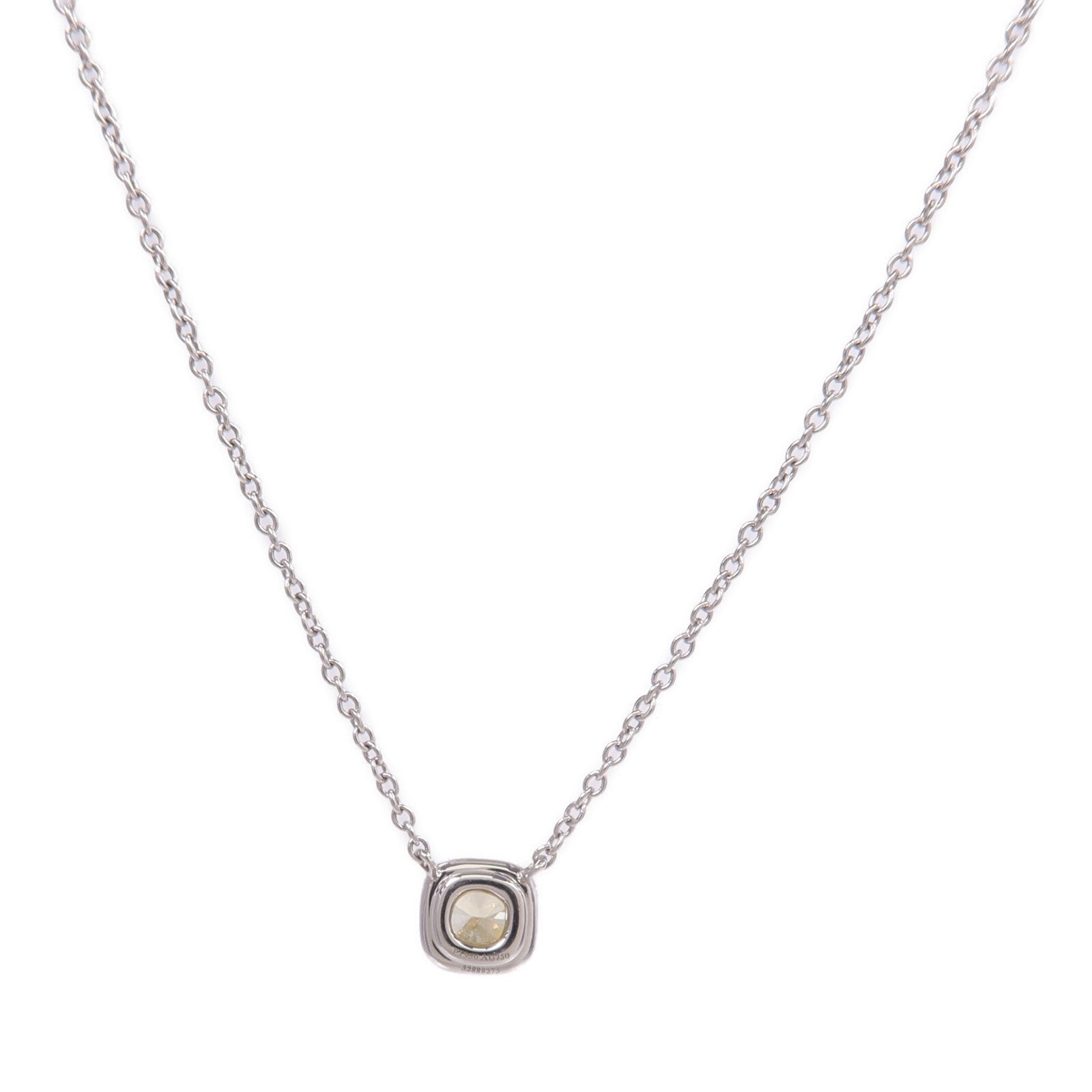 TIFFANY＆CO PT950鉑金/18K黃金Diamond Necklae鑽石項鍊