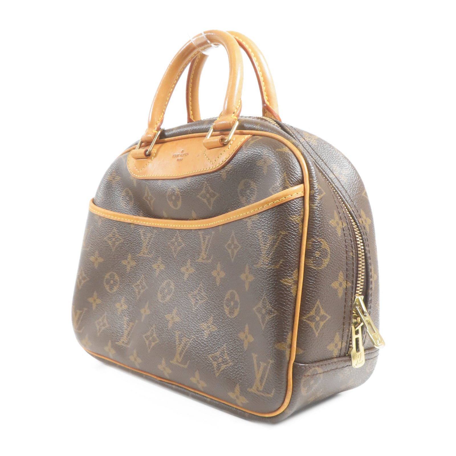 LOUIS VUITTON LV GHW Trouville Hand Bag M42228 Monogram Brown