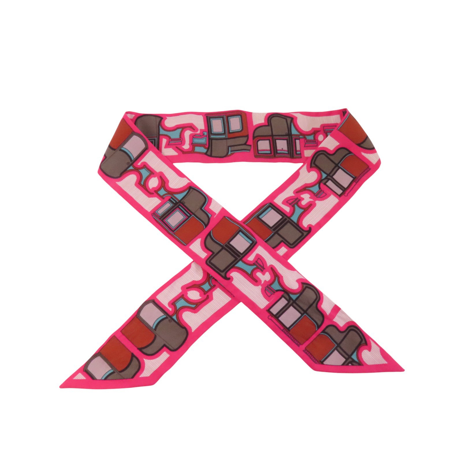 HERMES 絲質Twilly Scarf絲巾