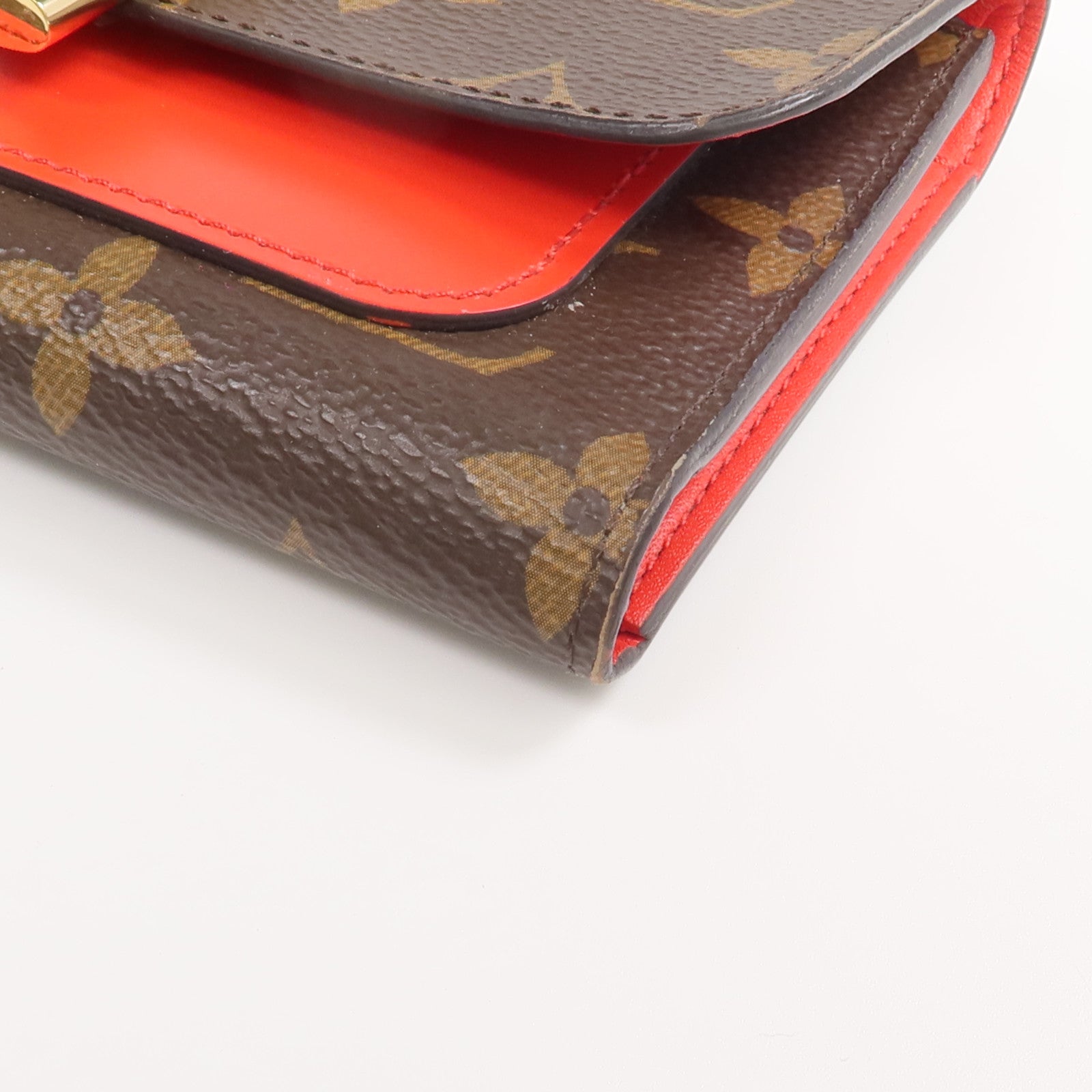 LOUIS VUITTON Monogram Flower Lock金扣錢包