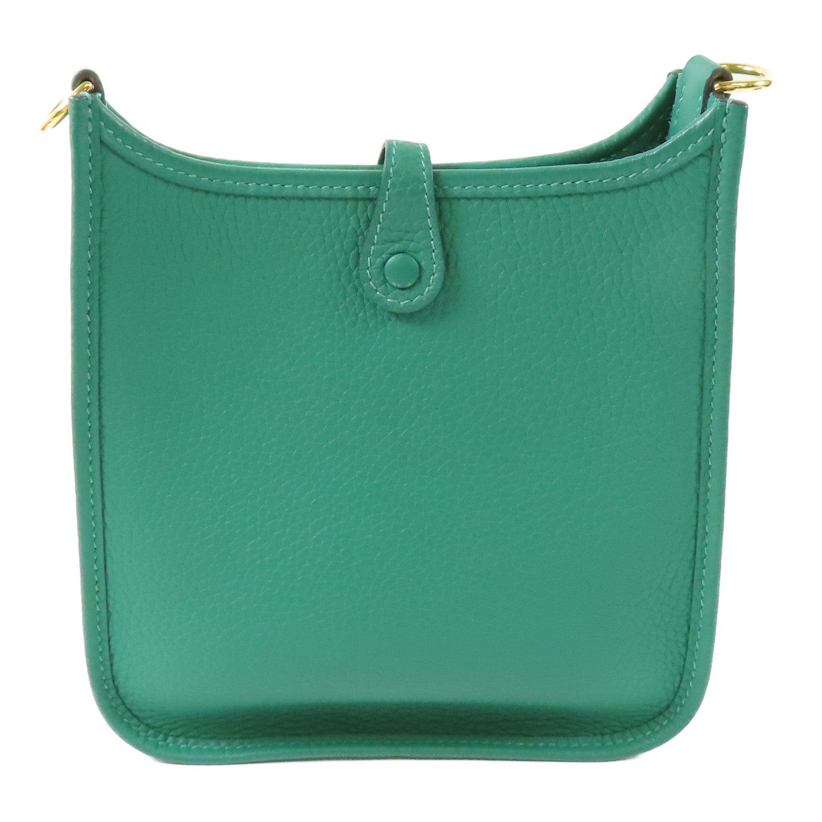 HERMES GHW Evelyne TPM Shoulder Bag Vertigo Green
