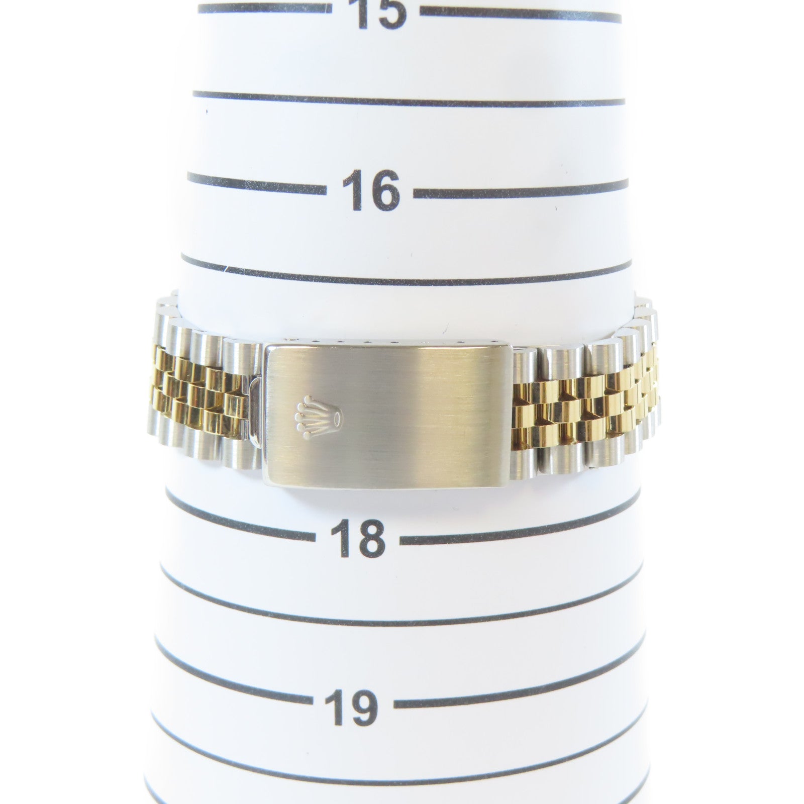 ROLEX Datejust 18K黃金/不鏽鋼手錶自動機芯藍色#17.25cm