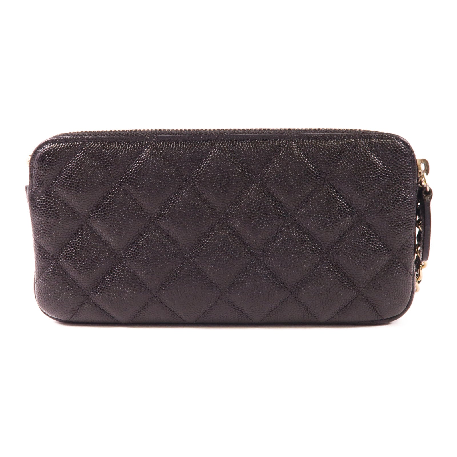 CHANEL 牛皮皮革Chain Shoulder Bag金扣鏈帶肩背袋