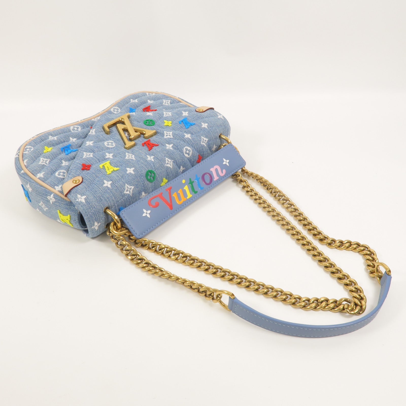 LOUIS VUITTON Monogram Denim New Wave手挽肩背兩用袋