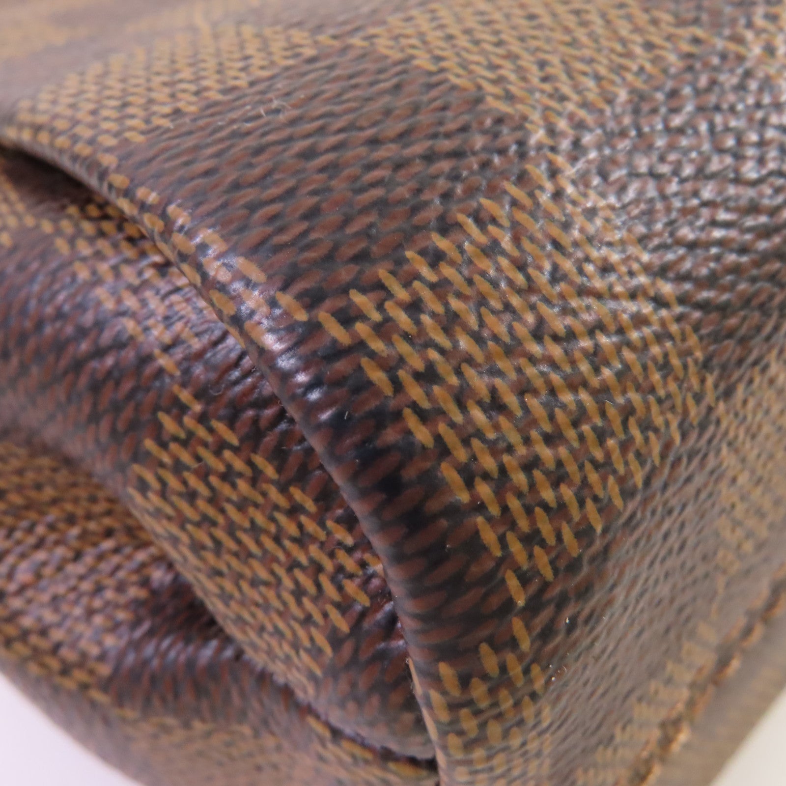 LOUIS VUITTON Damier Ebene Croisette 2Way Shoulder Bag金扣手挽肩背兩用袋啡色