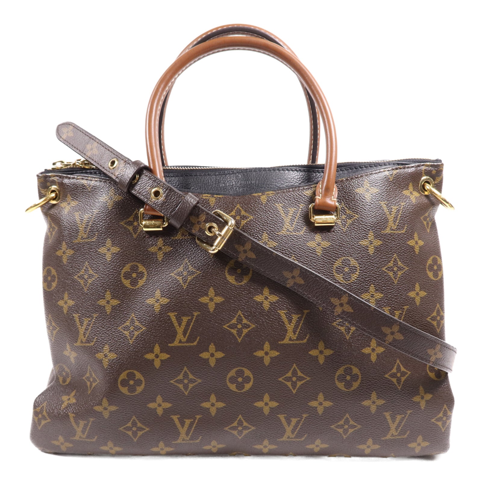 LOUIS VUITTON Monogram Palas MM金扣肩背袋
