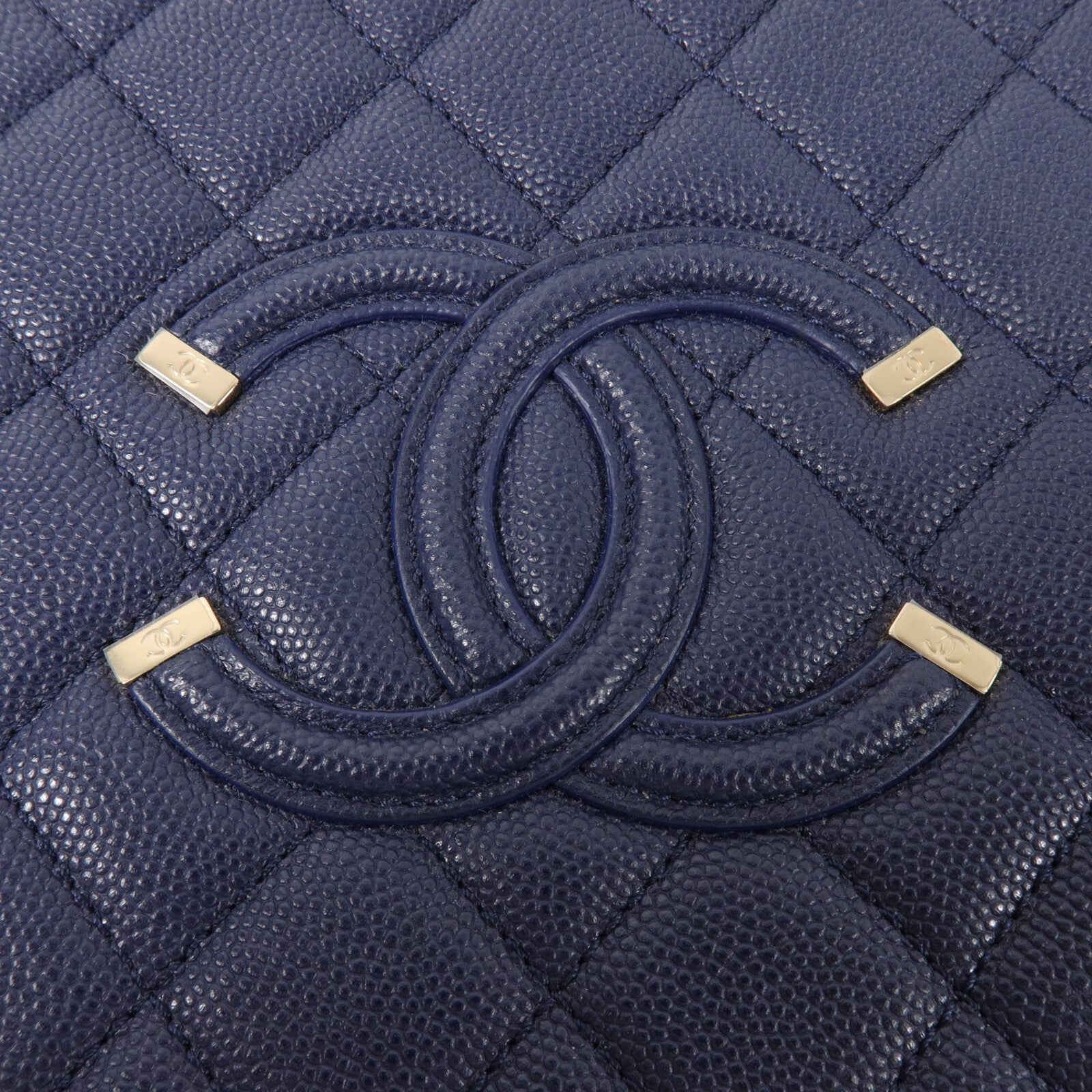 CHANEL 牛皮皮革Vanity Case鏈帶手挽肩背兩用袋