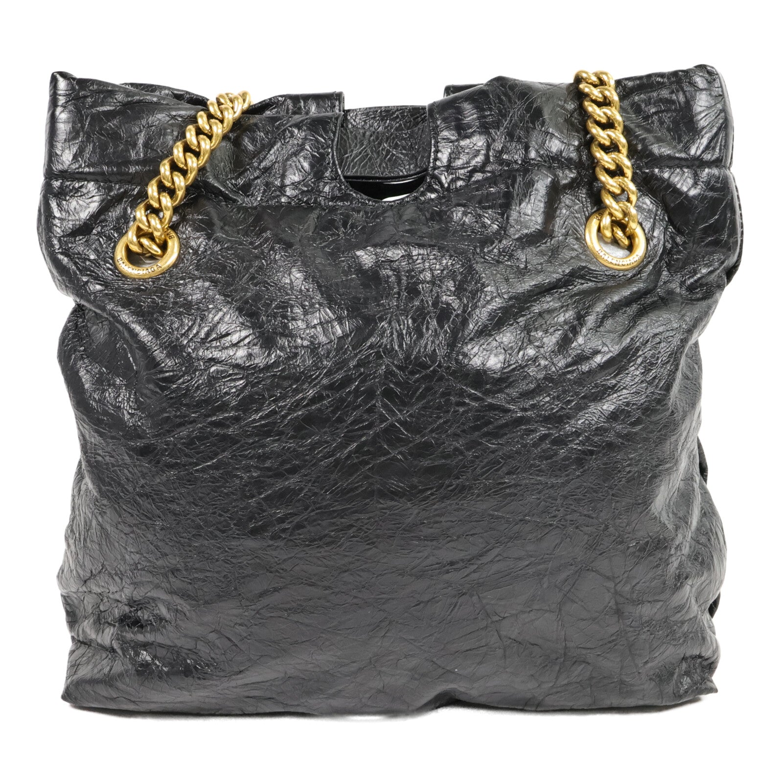 BALENCIAGA 牛皮皮革Crush Small鏈帶肩背袋