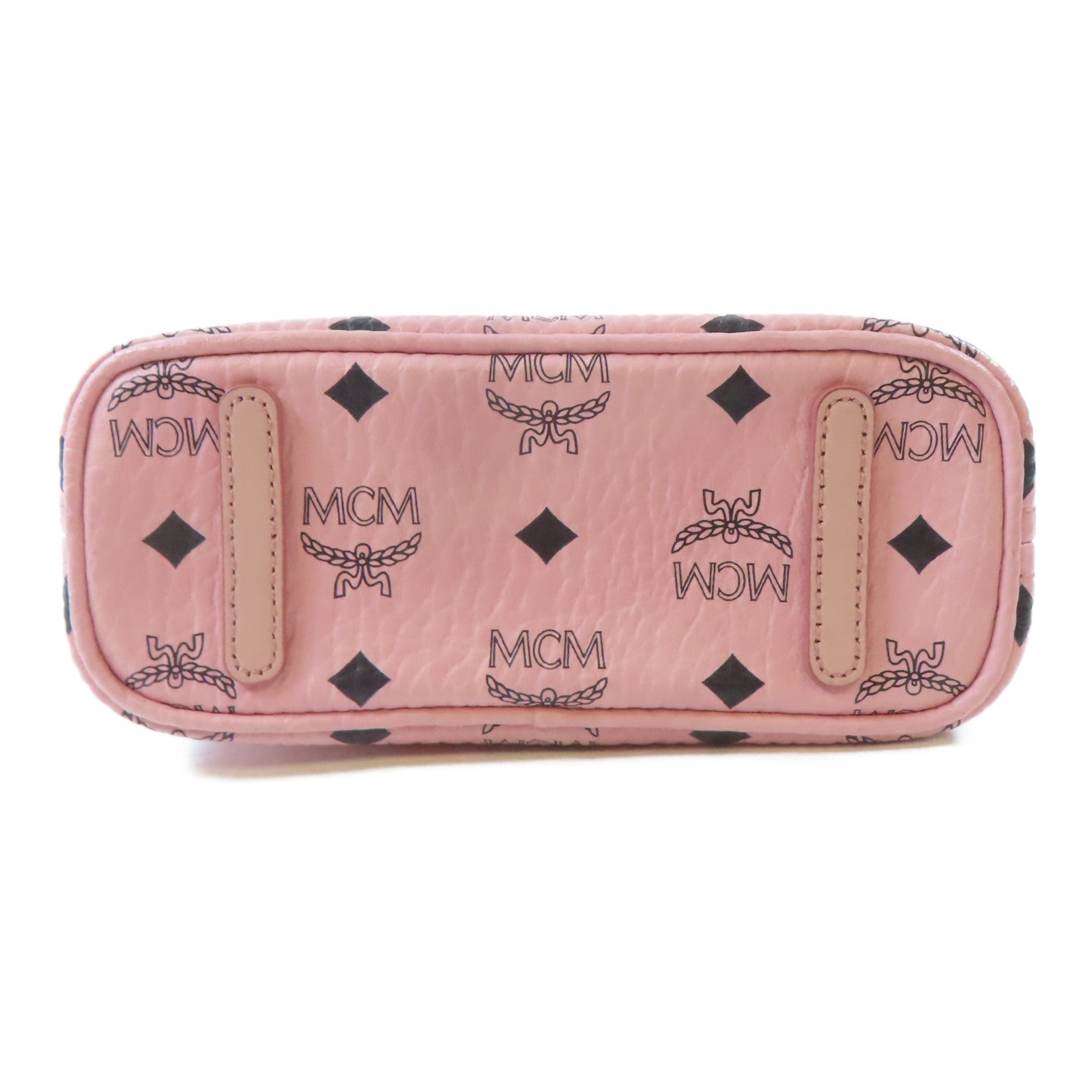 MCM 皮革2 Way Shoulder Bag金扣手挽肩背兩用袋粉紅色