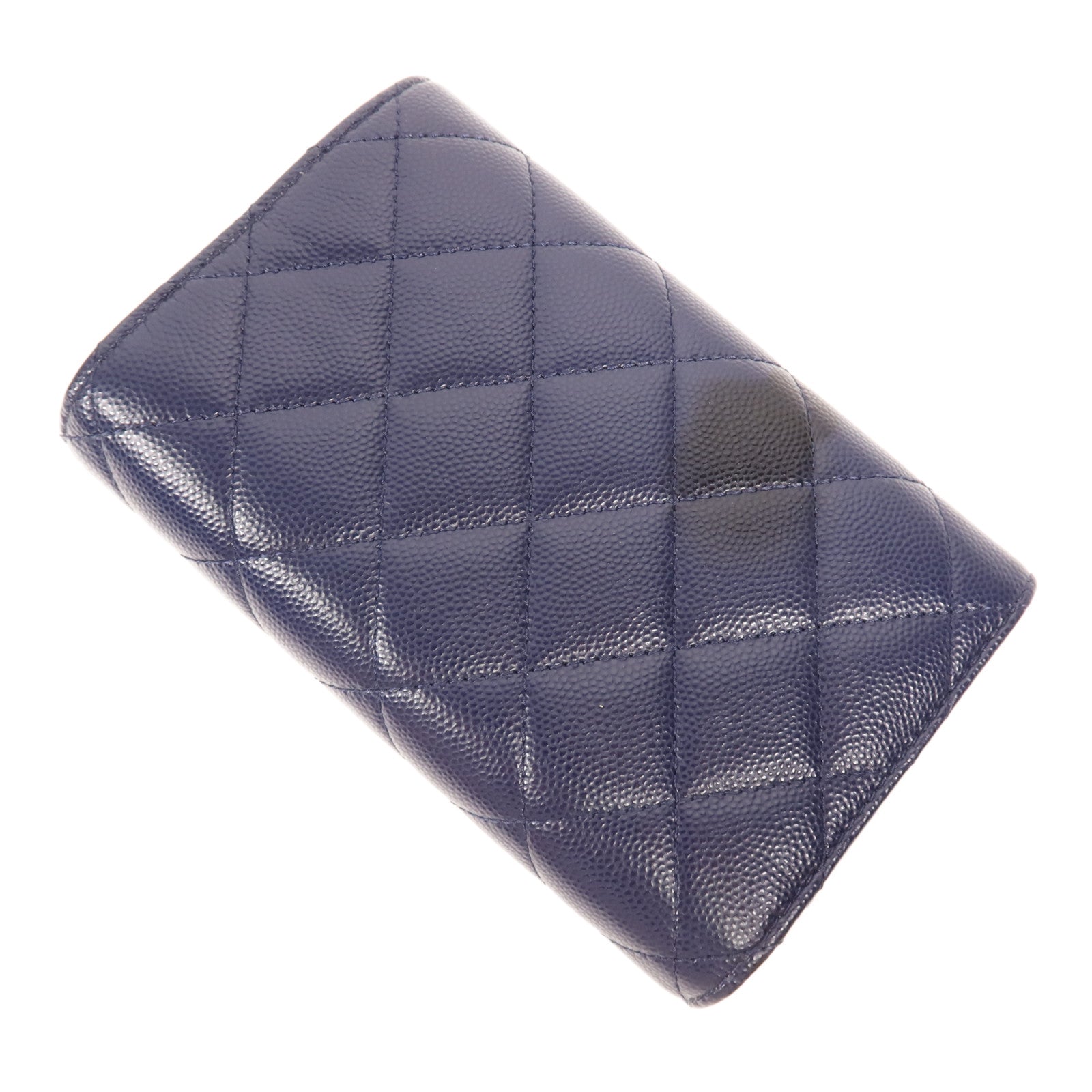 CHANEL 【激減優惠】牛皮皮革Wallet金扣長錢包