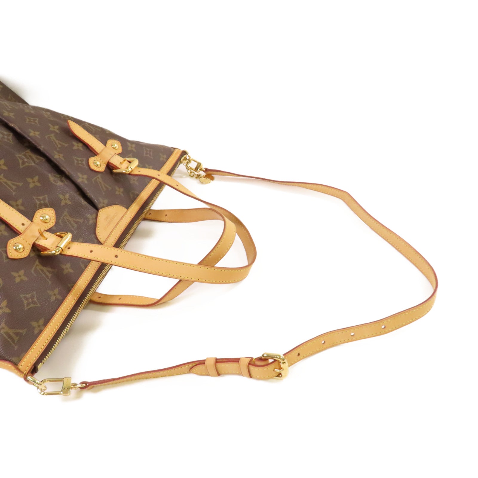 LOUIS VUITTON Monogram Palermo GM 2Way Shoulder Bag金扣手挽肩背兩用袋啡色
