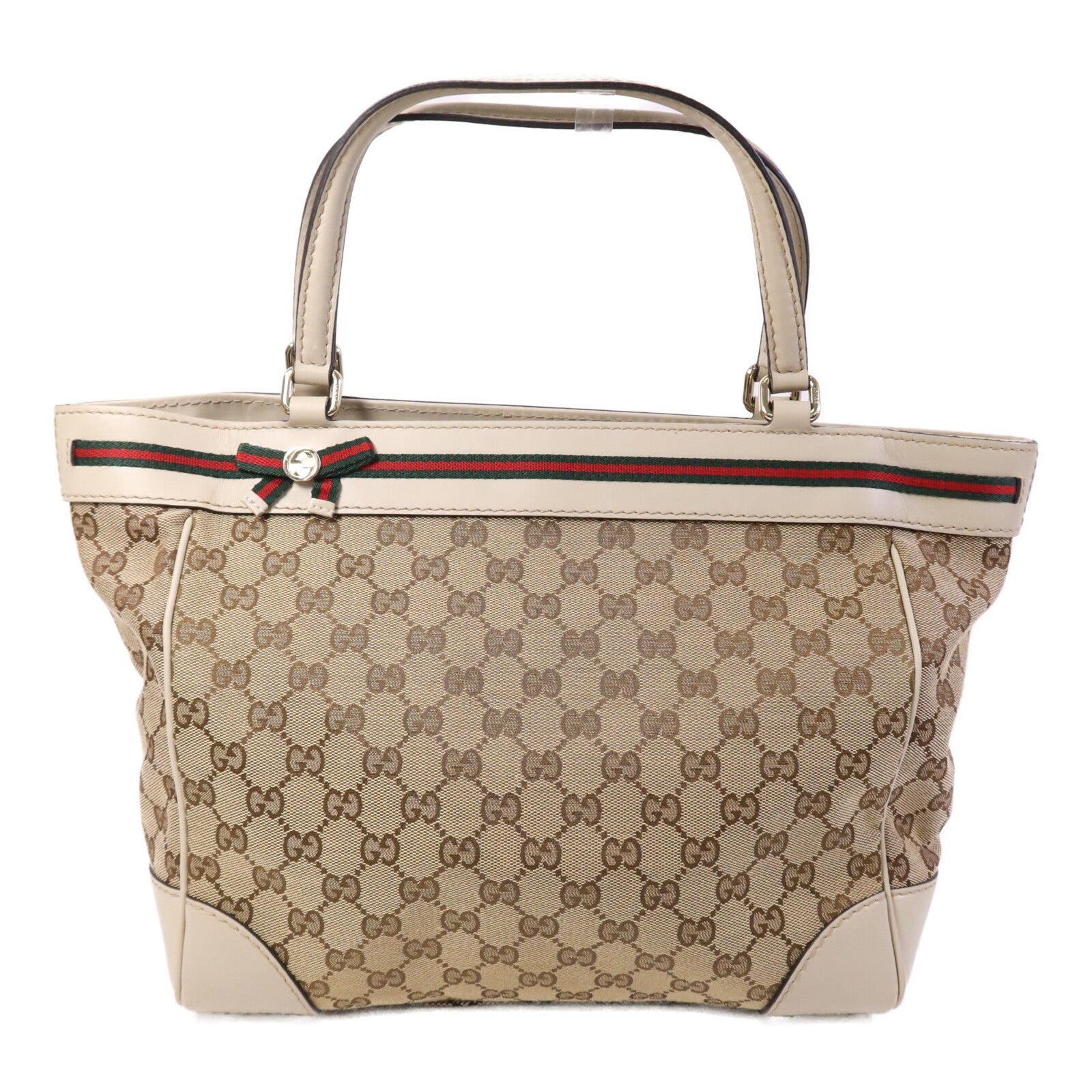 GUCCI 帆布Tote Bag金扣手挽袋