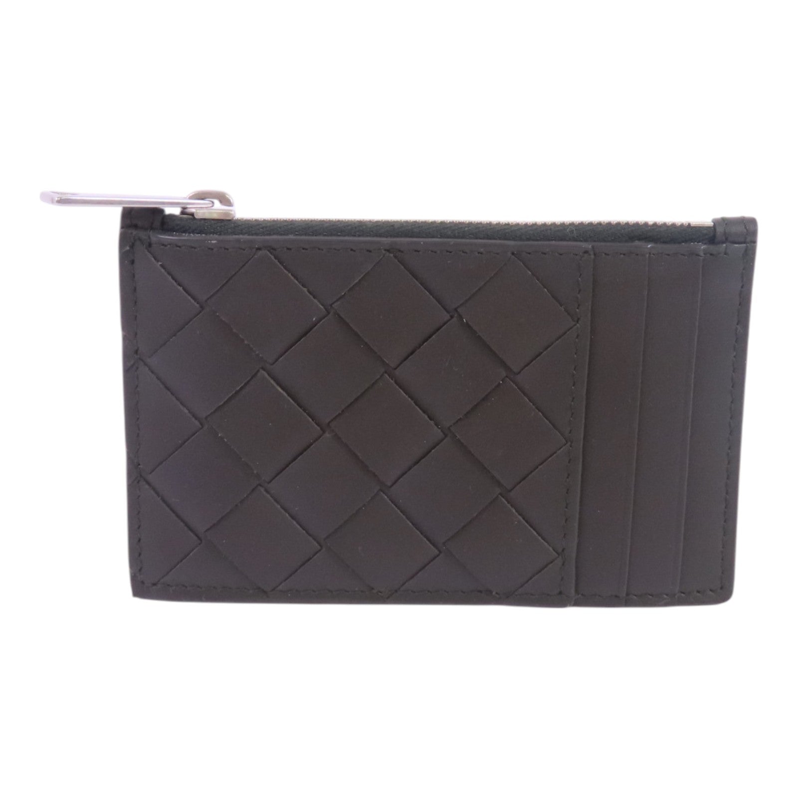 BOTTEGA VENETA 織紋皮革Card Case銀扣卡套