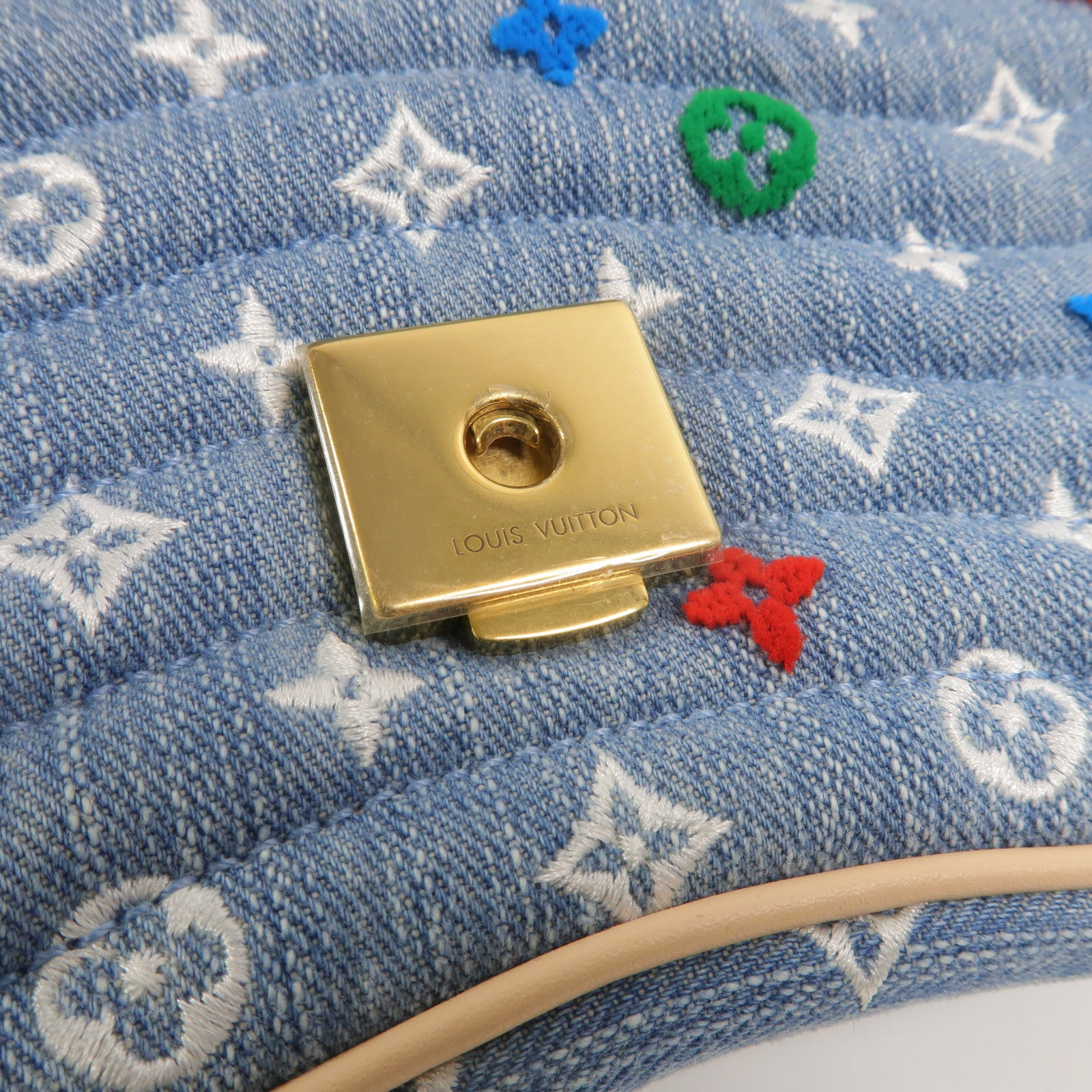 LOUIS VUITTON Monogram Denim New Wave手挽肩背兩用袋