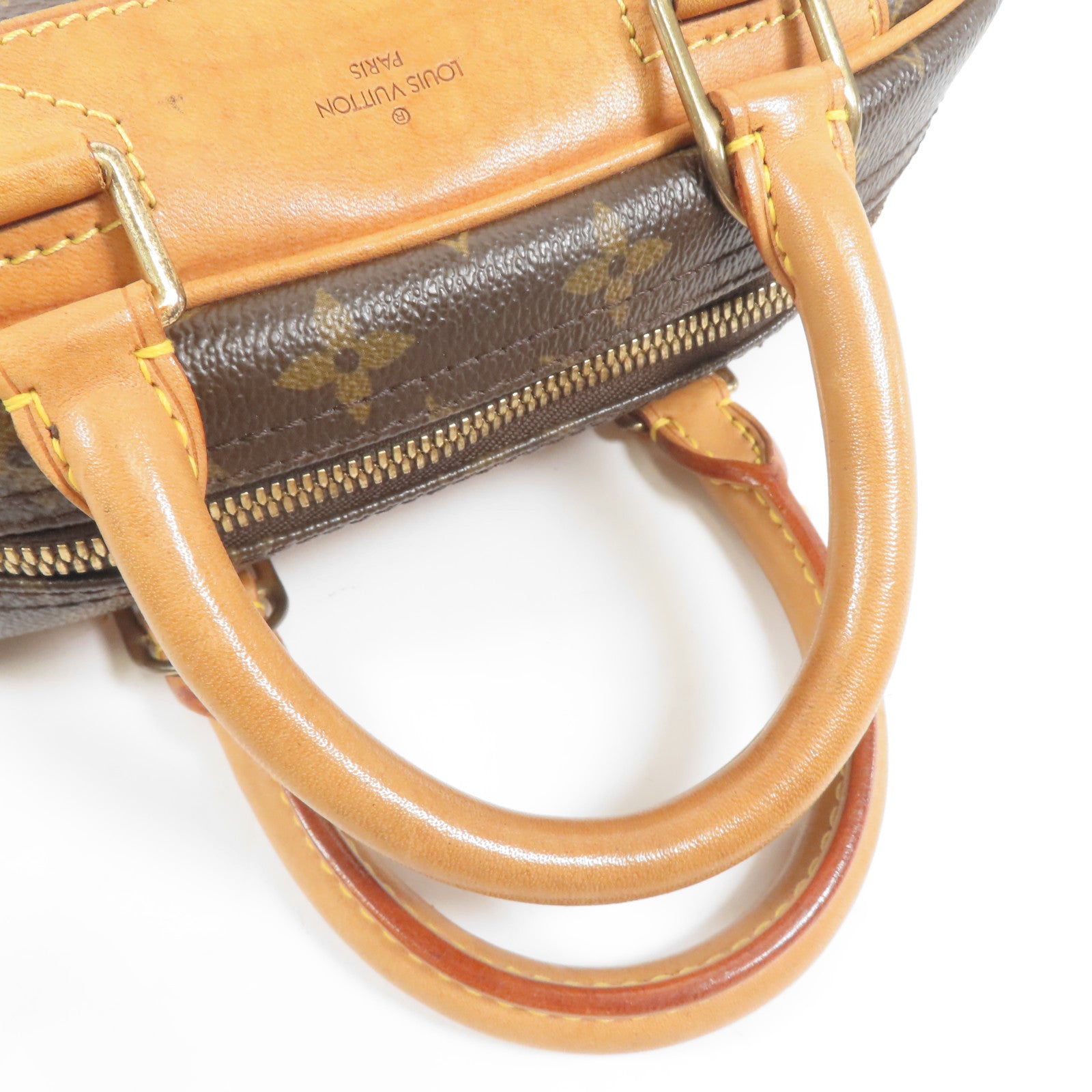 LOUIS VUITTON LV GHW Trouville Hand Bag M42228 Monogram Brown