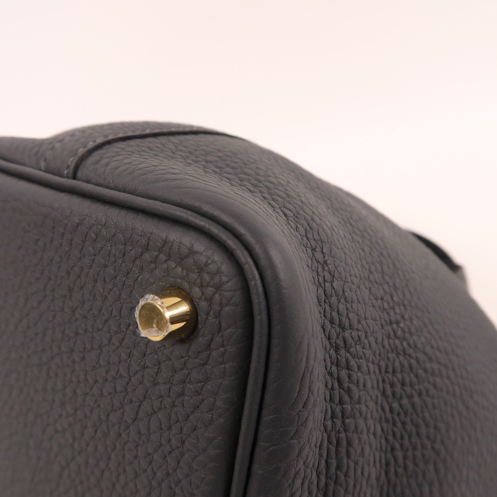 HERMES Clemence皮革Picotin PM金扣手挽袋