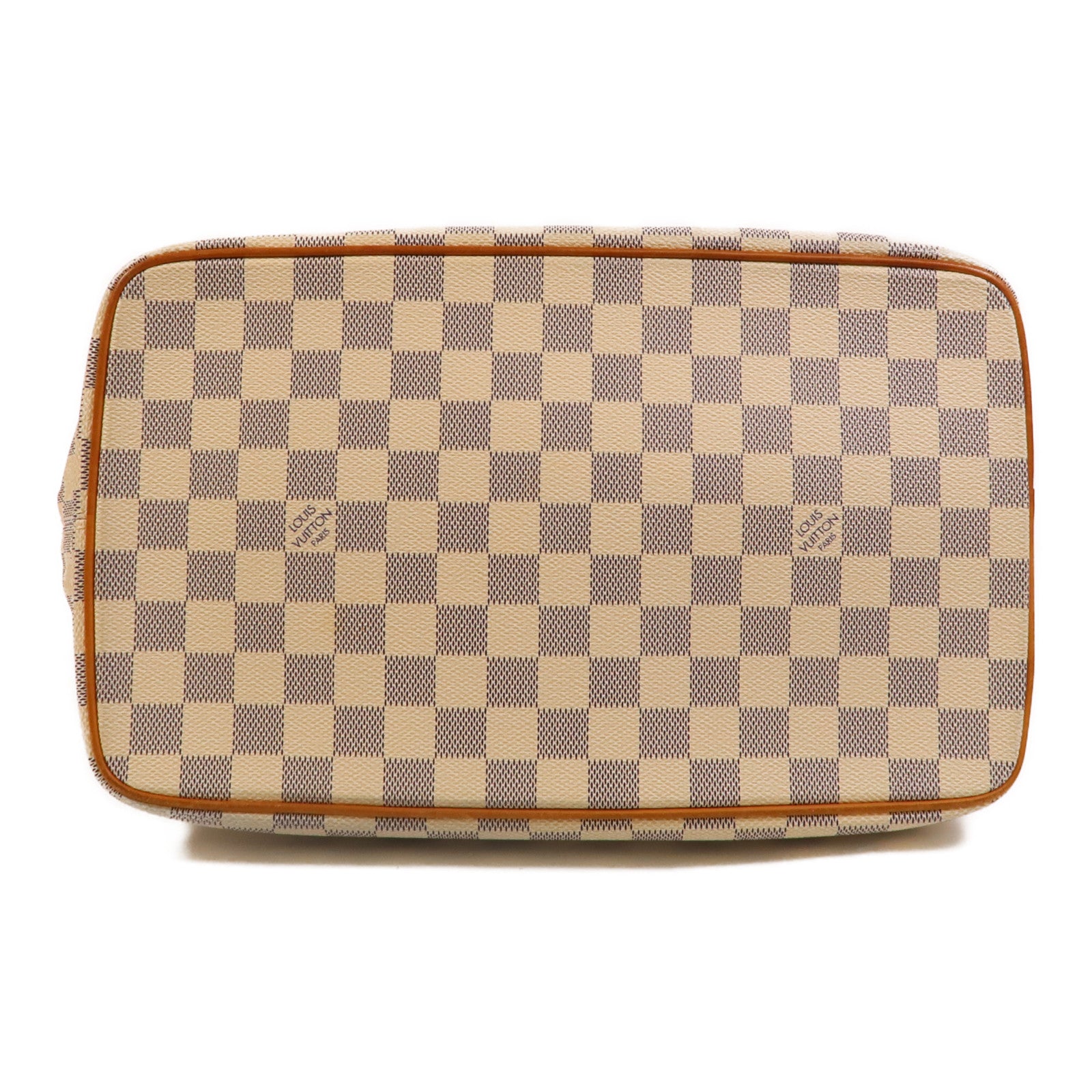 LOUIS VUITTON Damier Azur Saleya MM金扣肩背袋