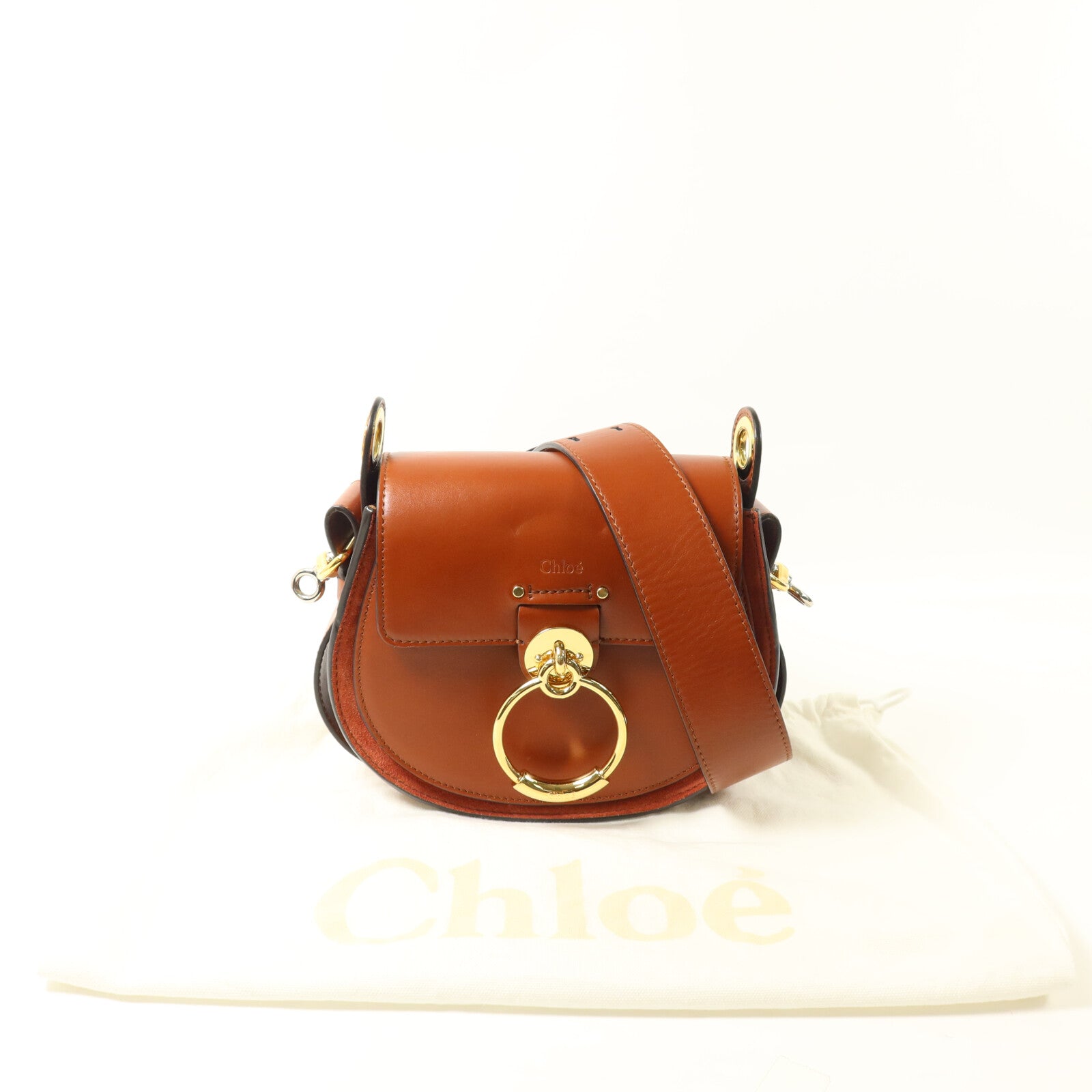 Chloe 牛皮皮革Small Tess Bag手挽肩背兩用袋