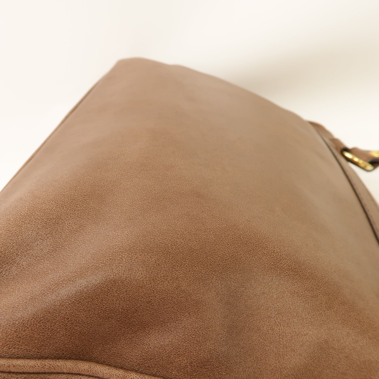 TOD'S 【激減優惠】牛皮皮革Shoulder Bag金扣肩背袋棕色