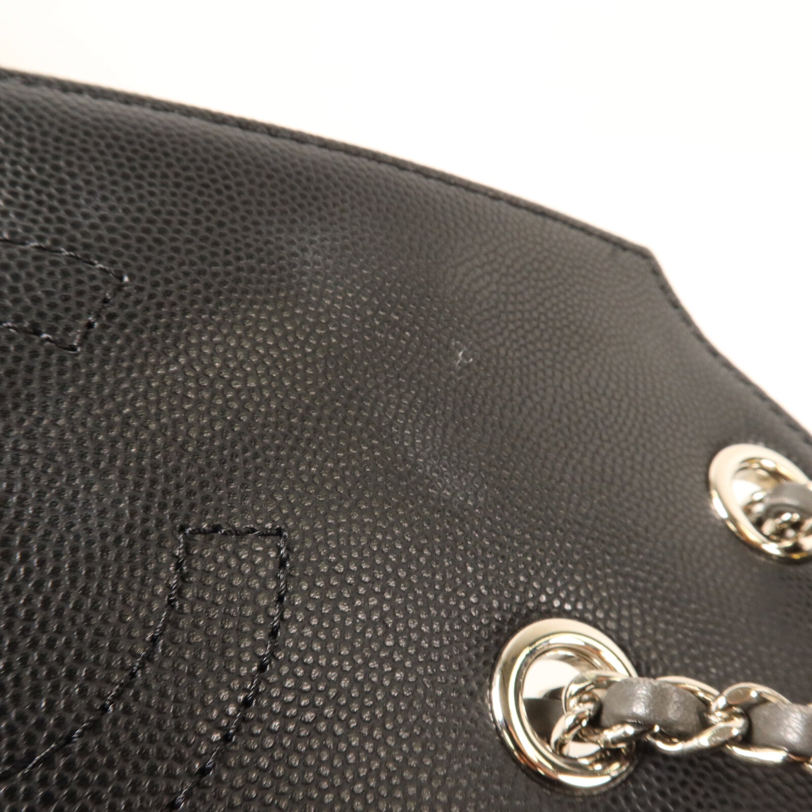 CHANEL 牛皮皮革Macro Chevron Envelope Flap Bag鏈帶肩背袋