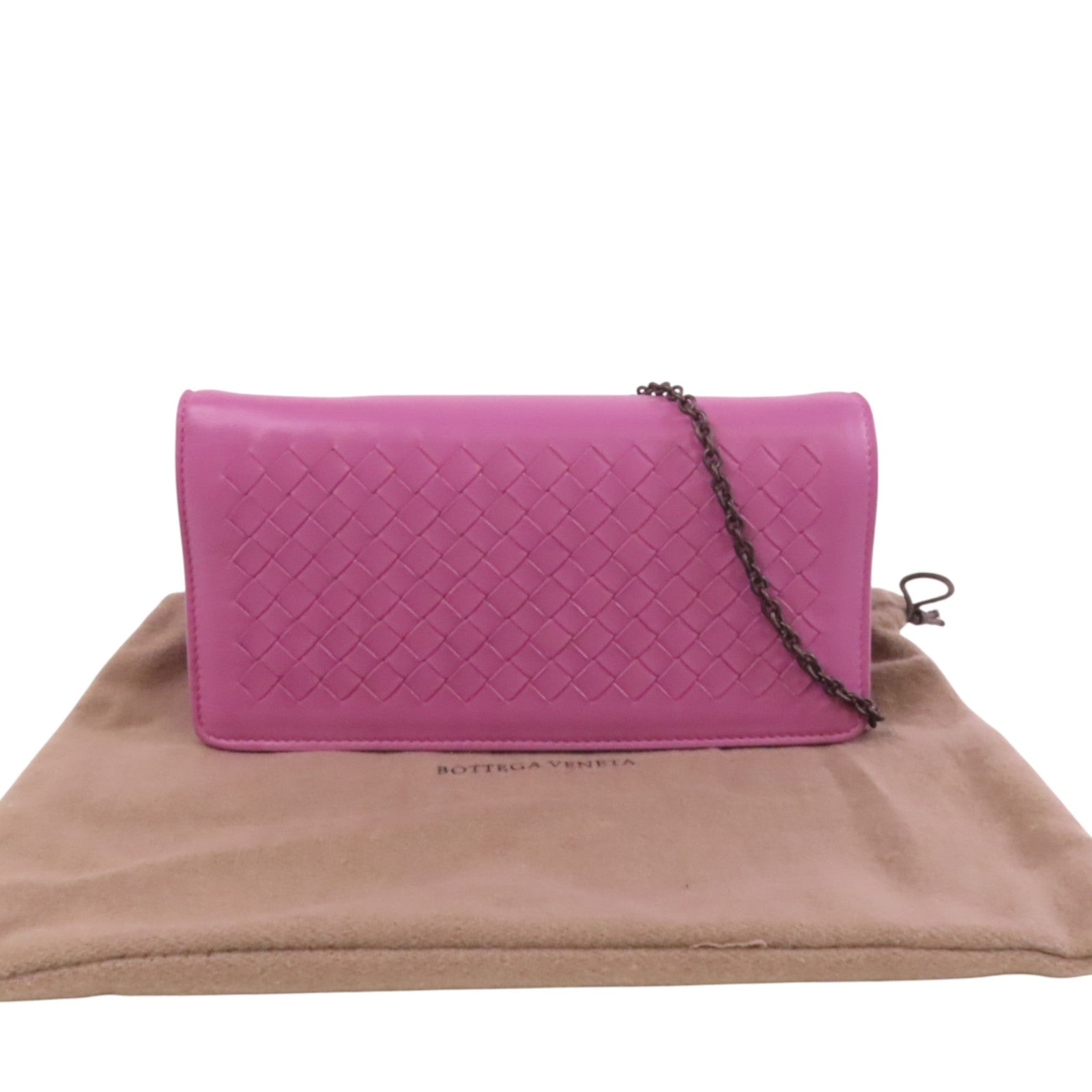 BOTTEGA VENETA 織紋皮革Chain Shoulder鏈帶肩背袋