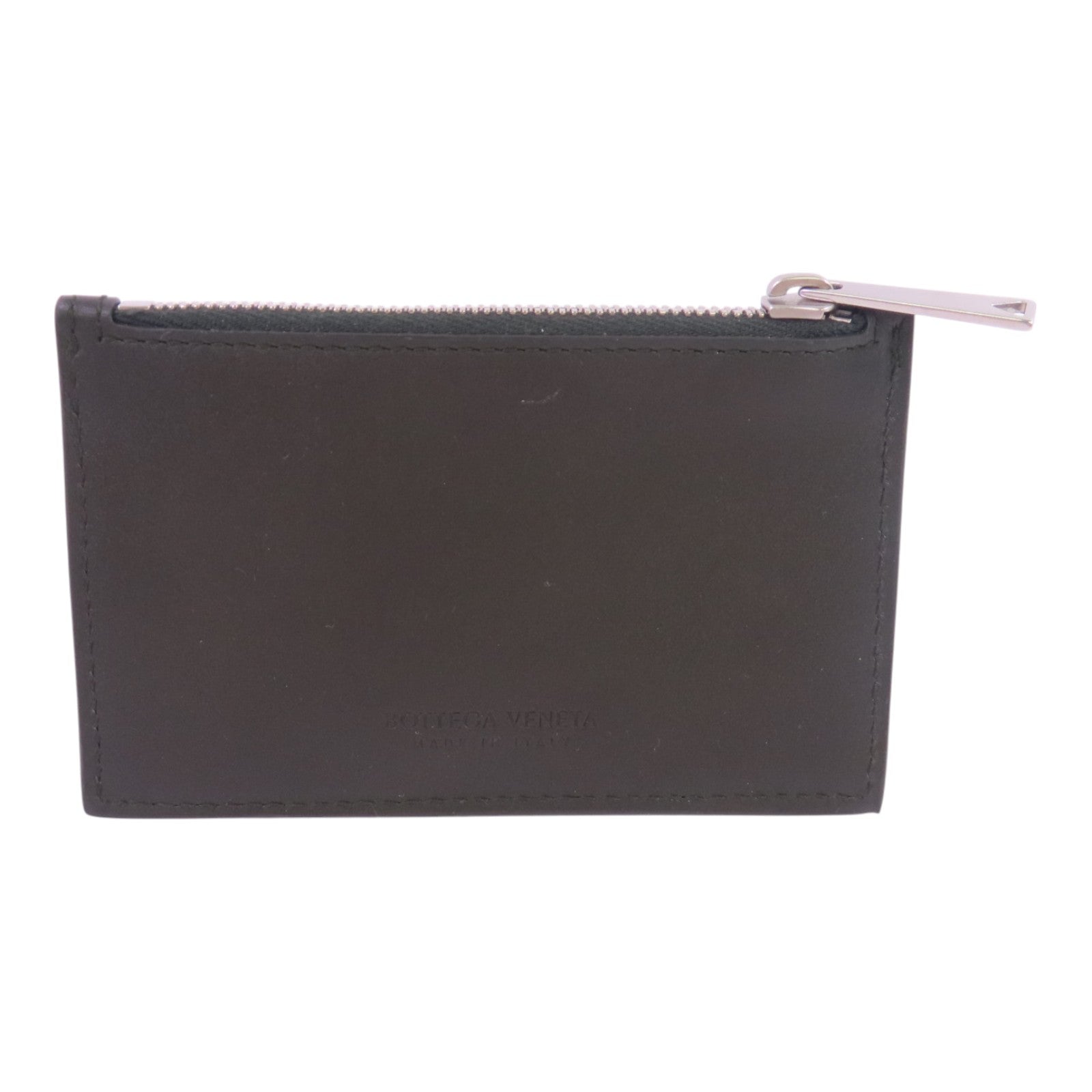 BOTTEGA VENETA 織紋皮革Card Case銀扣卡套