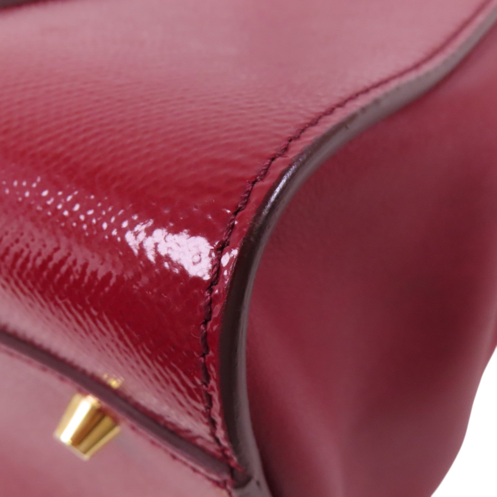 BURBERRY 漆皮皮革Dinton Bag金扣手挽肩背兩用袋