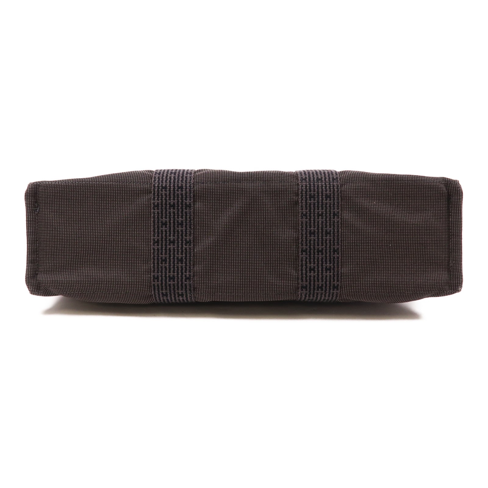 HERMES 帆布Herline銀扣手挽袋