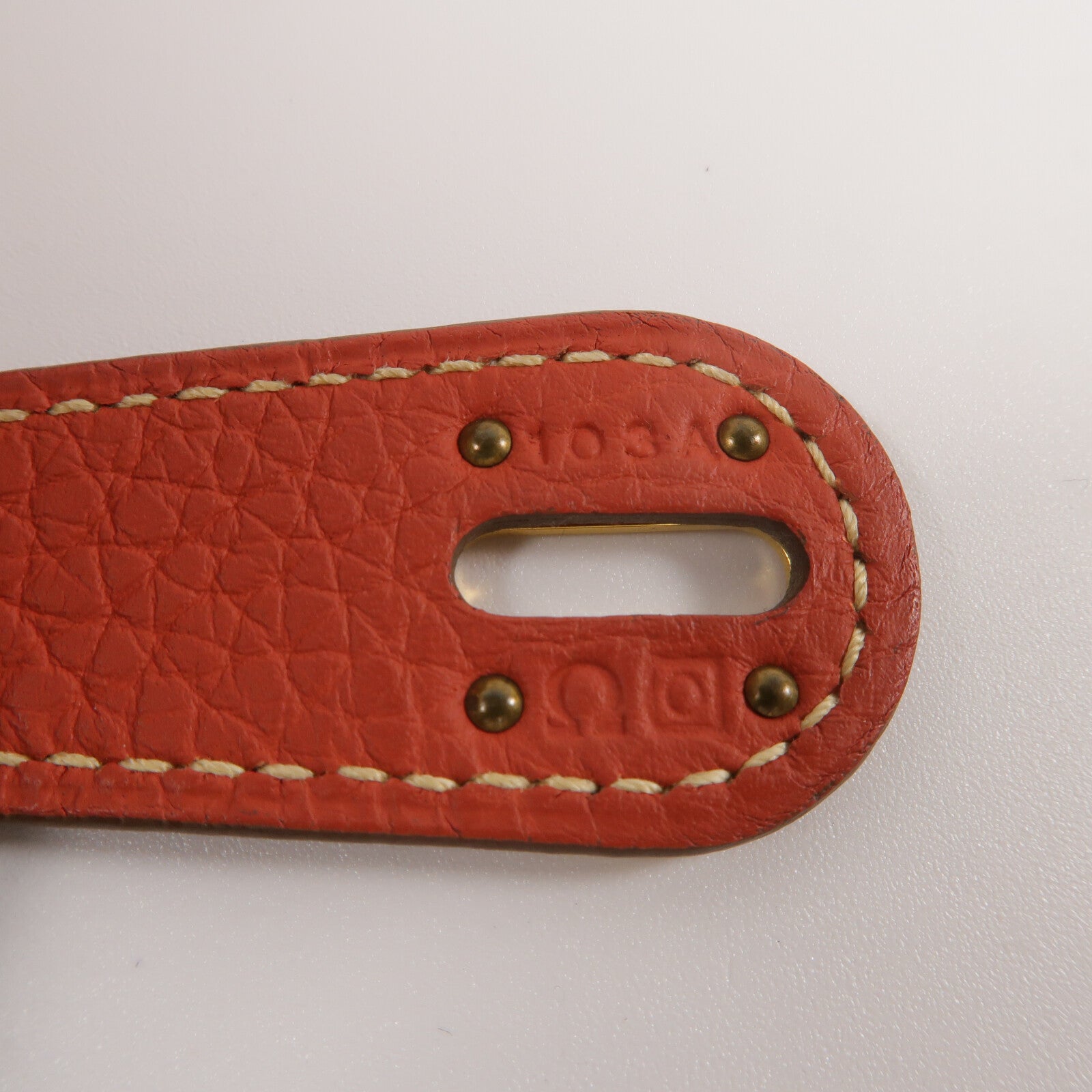 HERMES Clemence皮革Lindy 30肩背袋Rouge Tomate