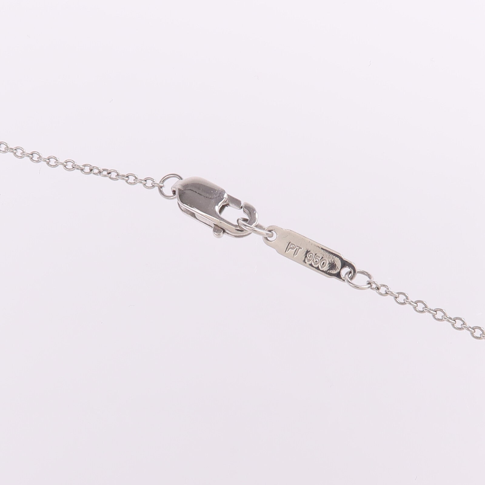 TIFFANY＆CO PT950鉑金/18K黃金Diamond Necklae鑽石項鍊