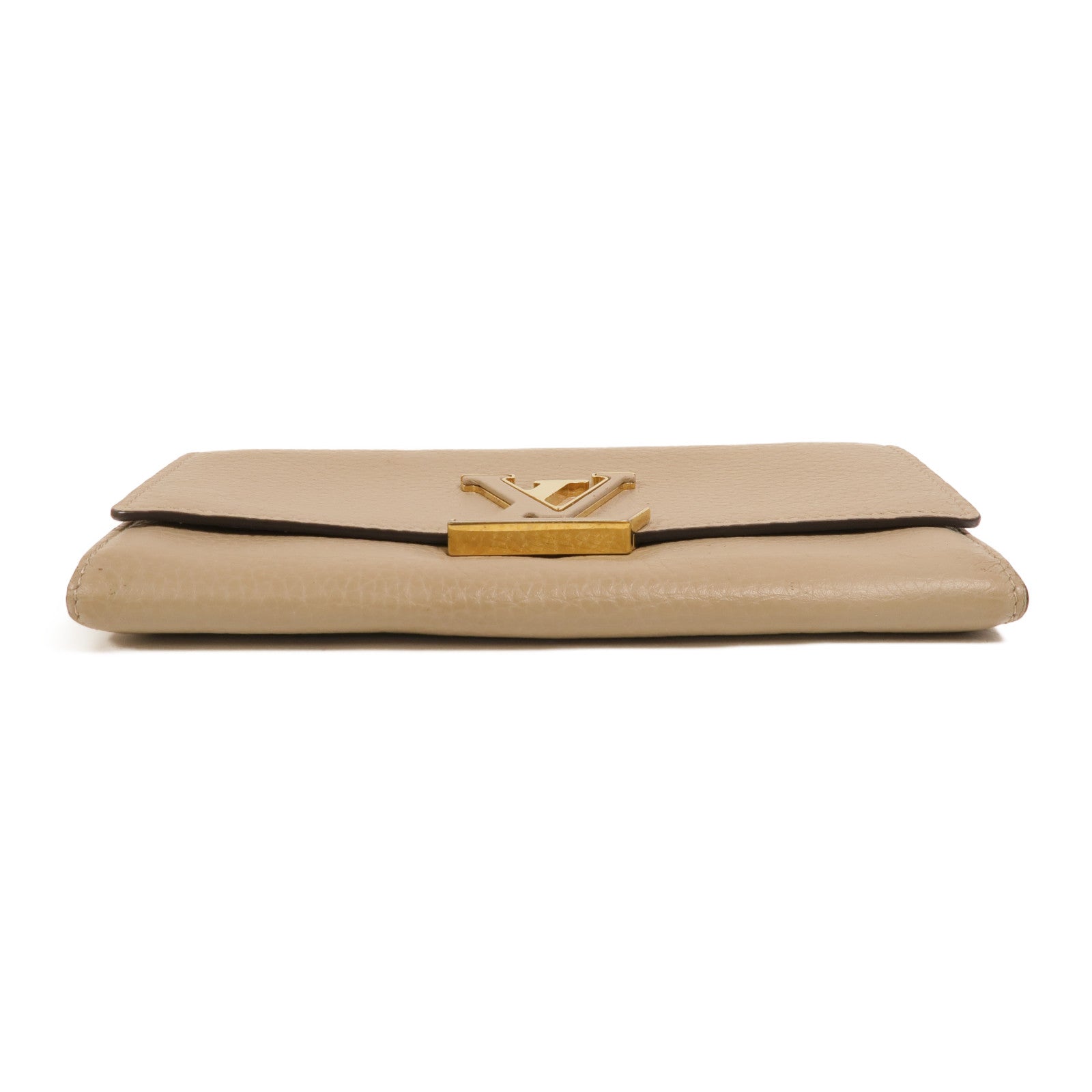 LOUIS VUITTON 牛皮皮革Capucines長錢包