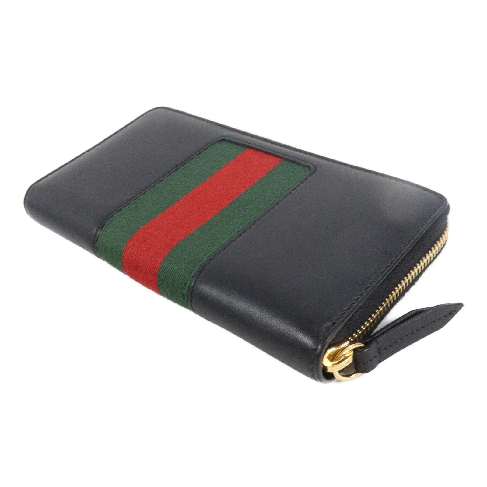 GUCCI 牛皮皮革Sylvie Zipper Long Wallet長錢包