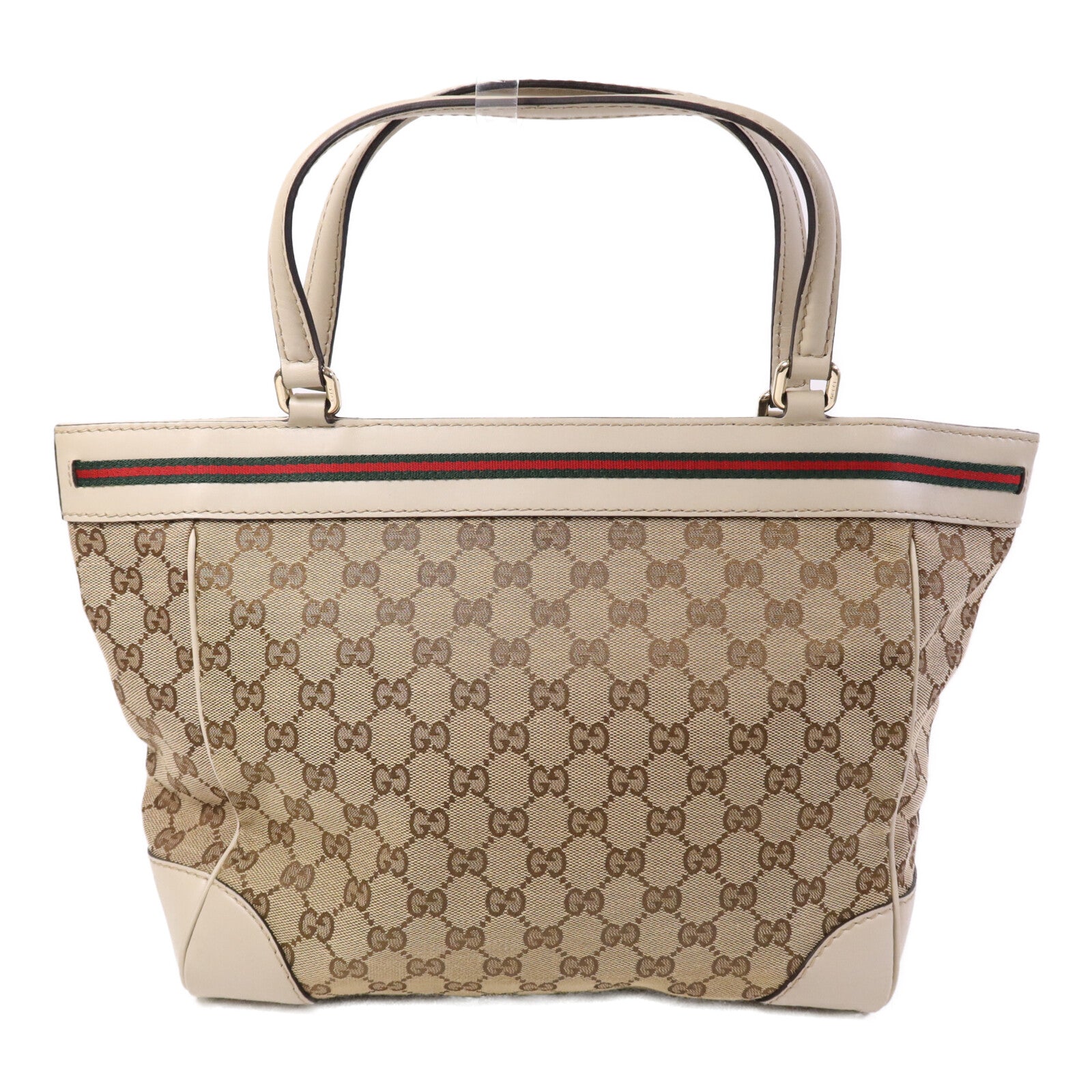 GUCCI 帆布Tote Bag金扣手挽袋