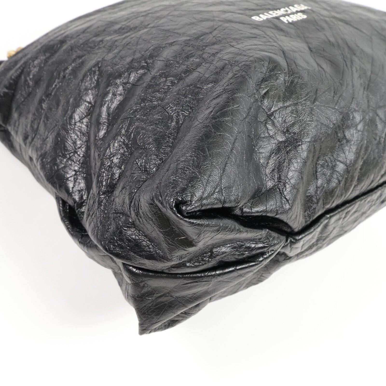 BALENCIAGA 牛皮皮革Crush Small鏈帶肩背袋