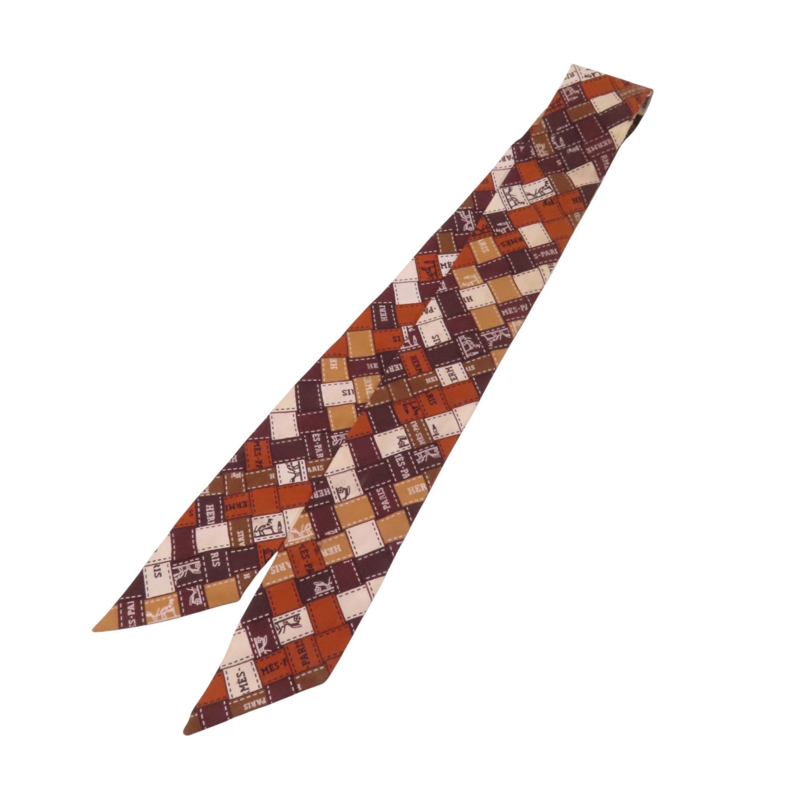 HERMES 絲質Twilly Scarf絲巾