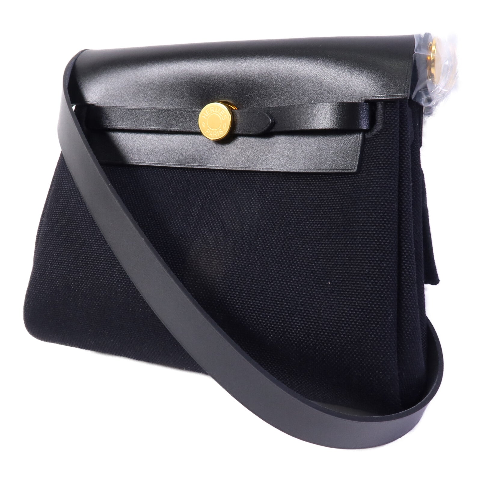 HERMES 帆布Mini Herbag肩背袋Nour