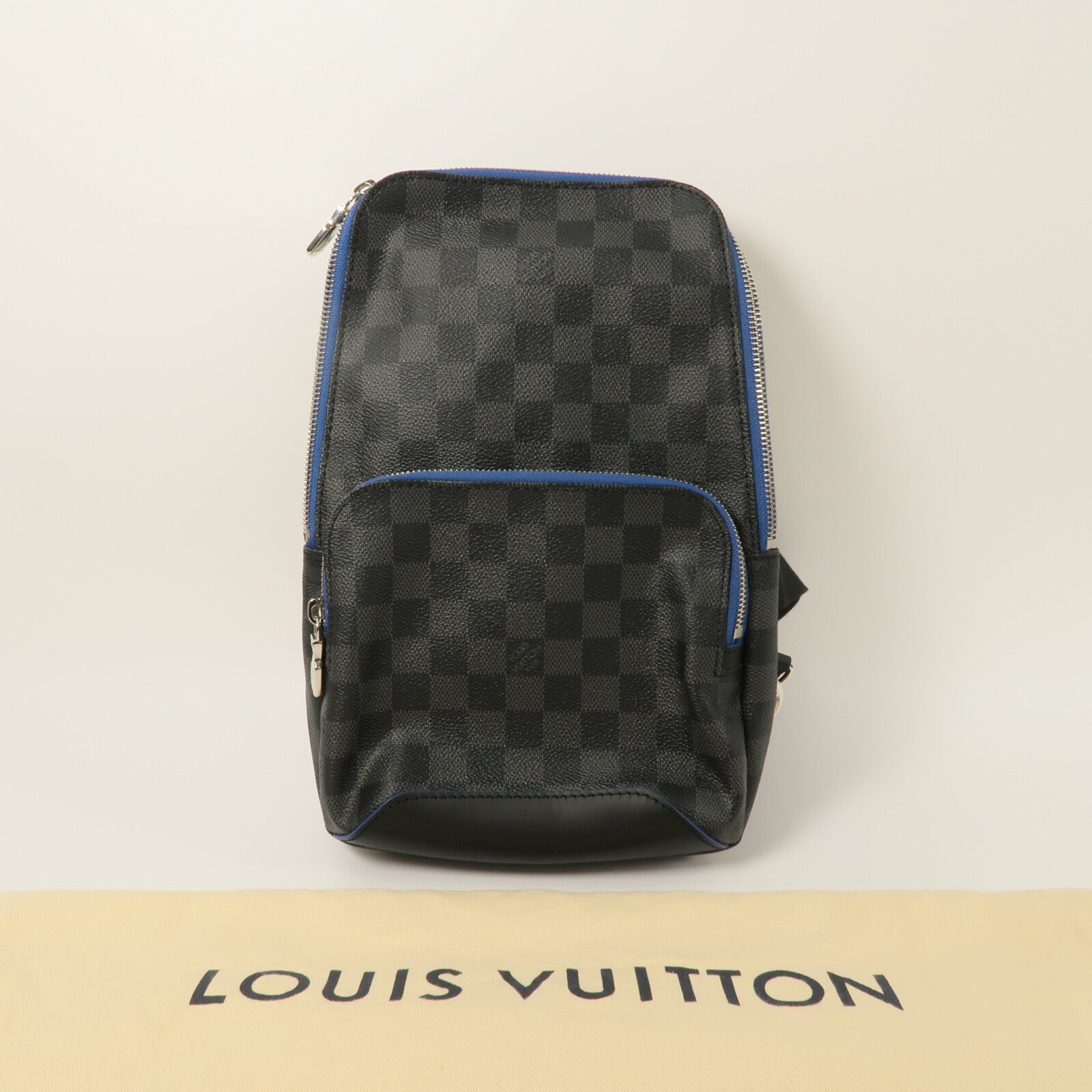 LOUIS VUITTON Damier Graphite Avenue Sling Bag肩背袋