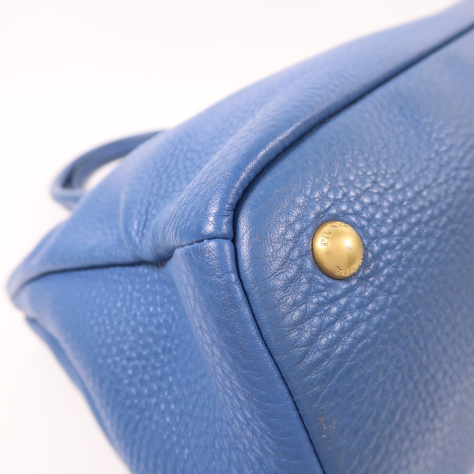 PRADA 牛皮皮革2 Way Shoulder金扣手挽肩背兩用袋