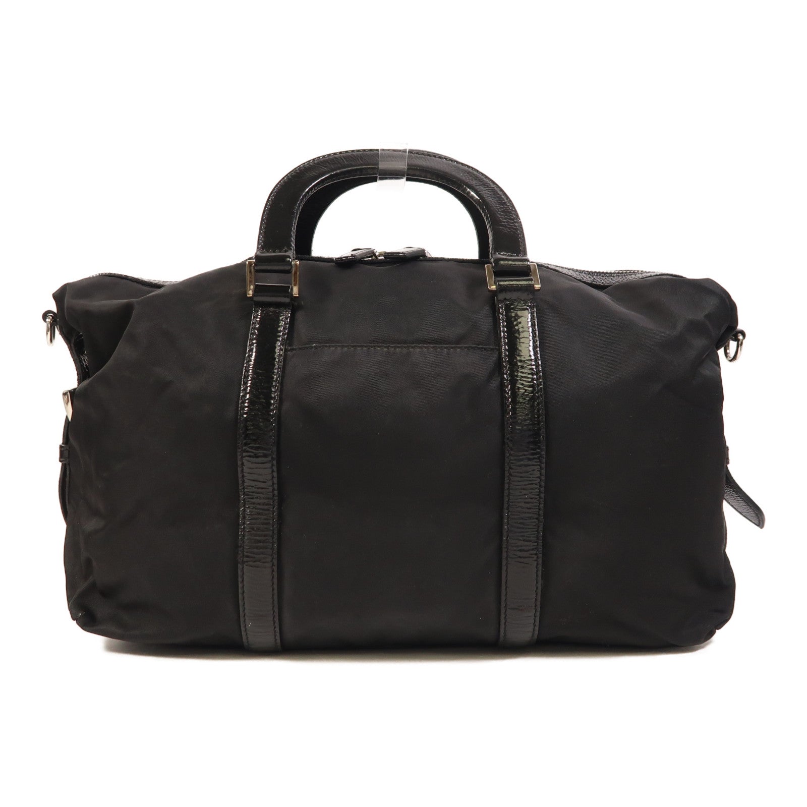 PRADA 尼龍2 Way Shoulder銀扣手挽肩背兩用袋