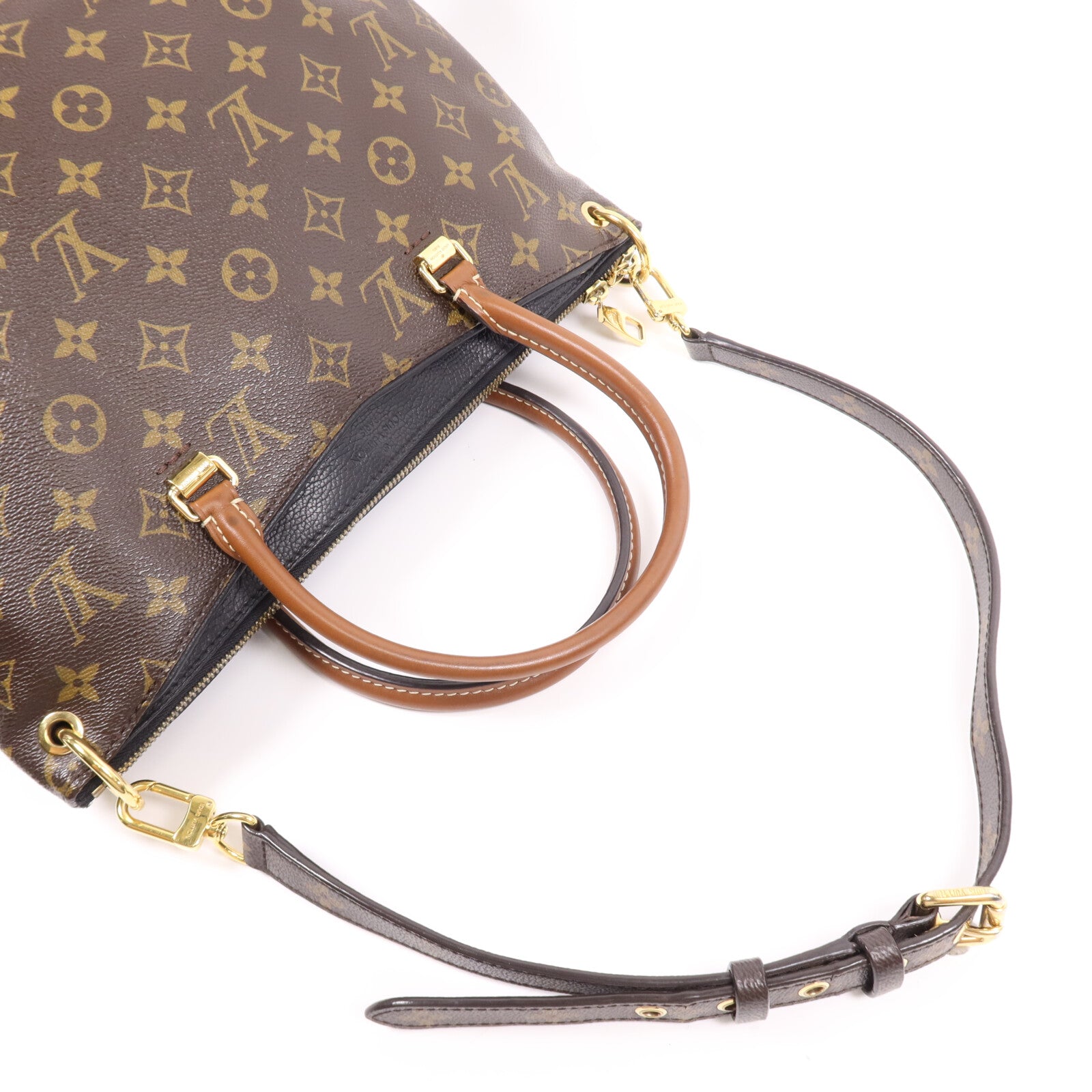 LOUIS VUITTON Monogram Palas MM金扣肩背袋