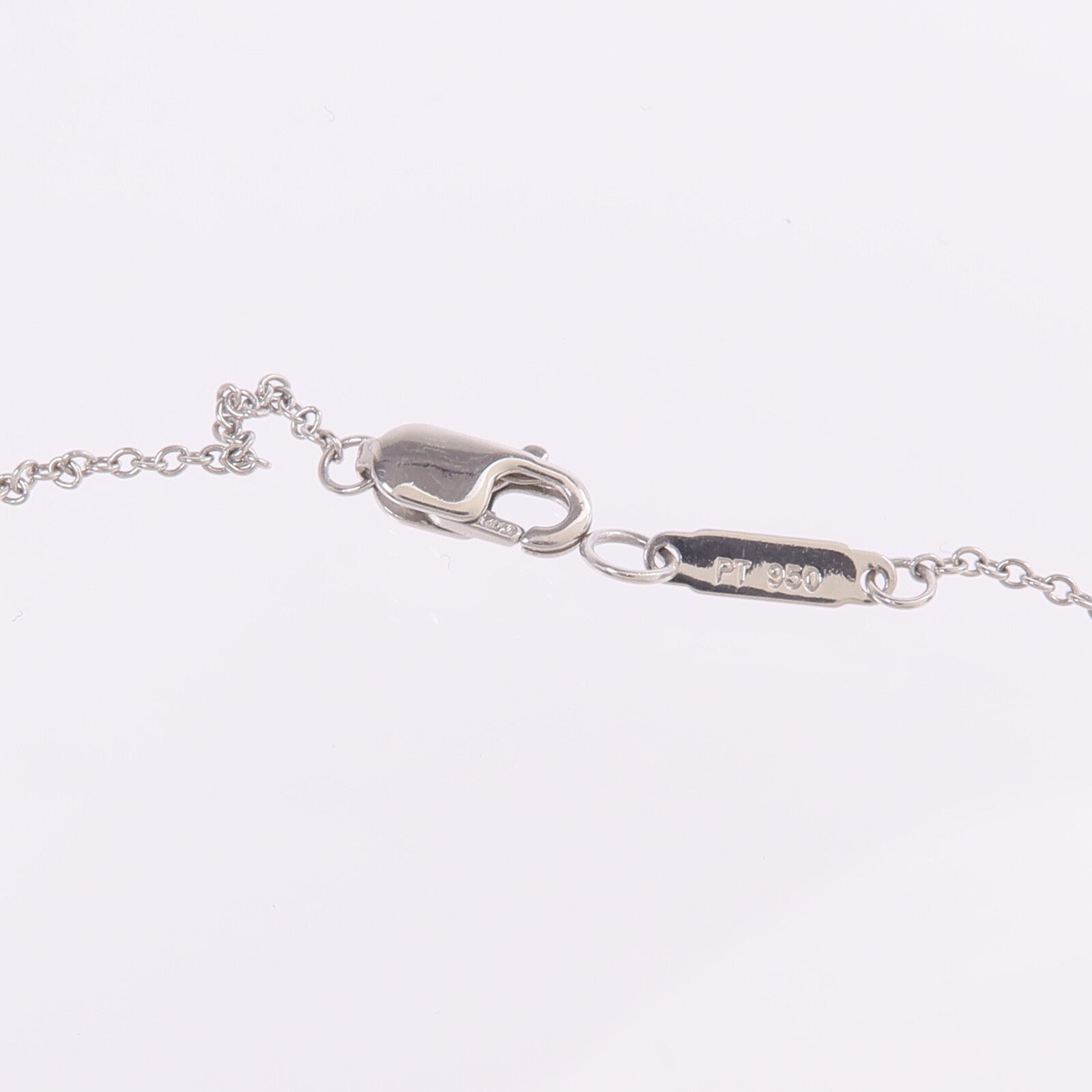TIFFANY＆CO PT950鉑金/18K黃金Diamond Necklae鑽石項鍊