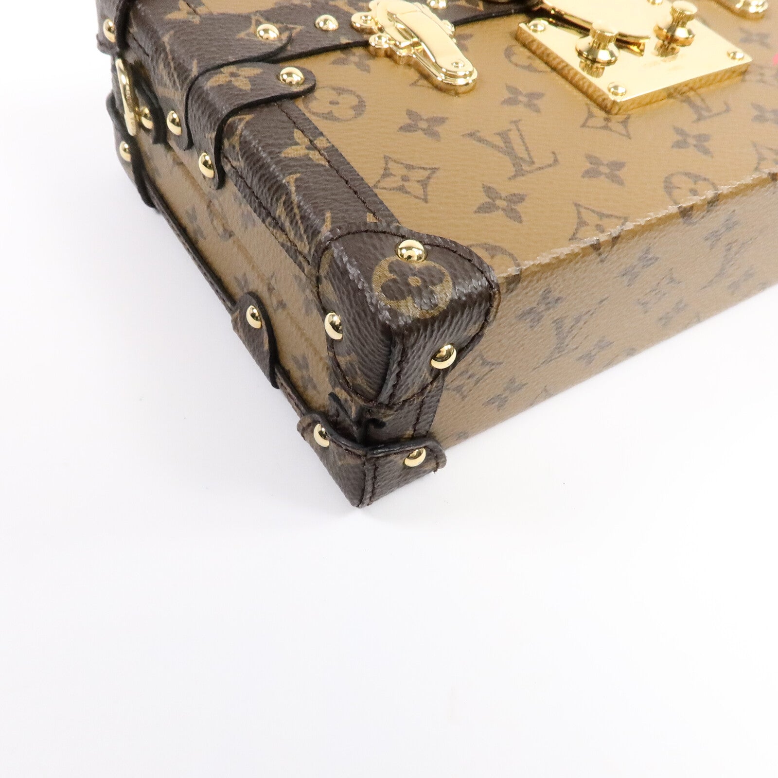 LOUIS VUITTON Monogram Reverse Petite Malle肩背袋