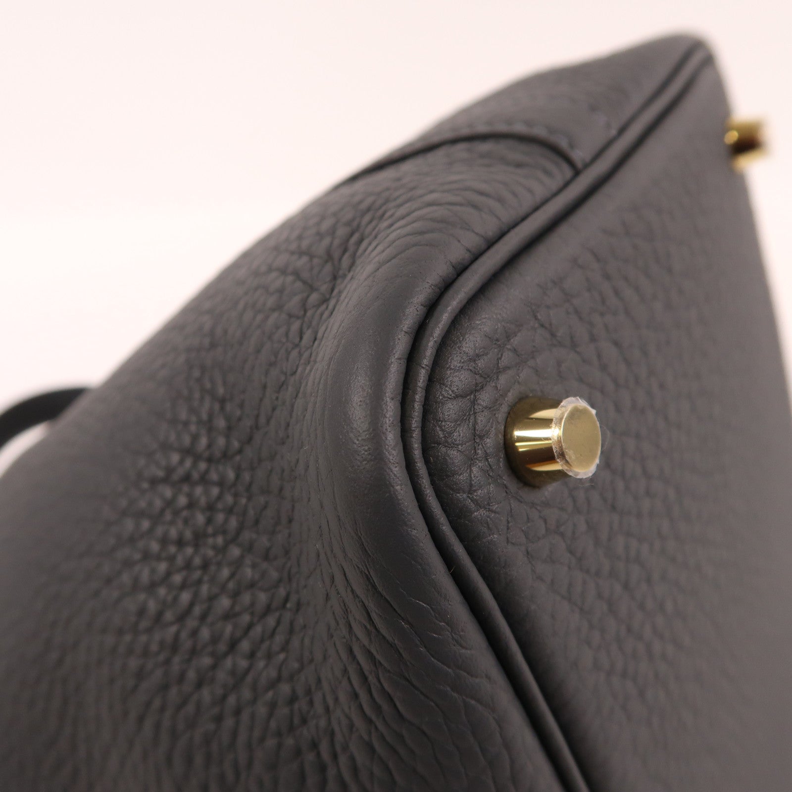 HERMES Clemence皮革Picotin PM金扣手挽袋